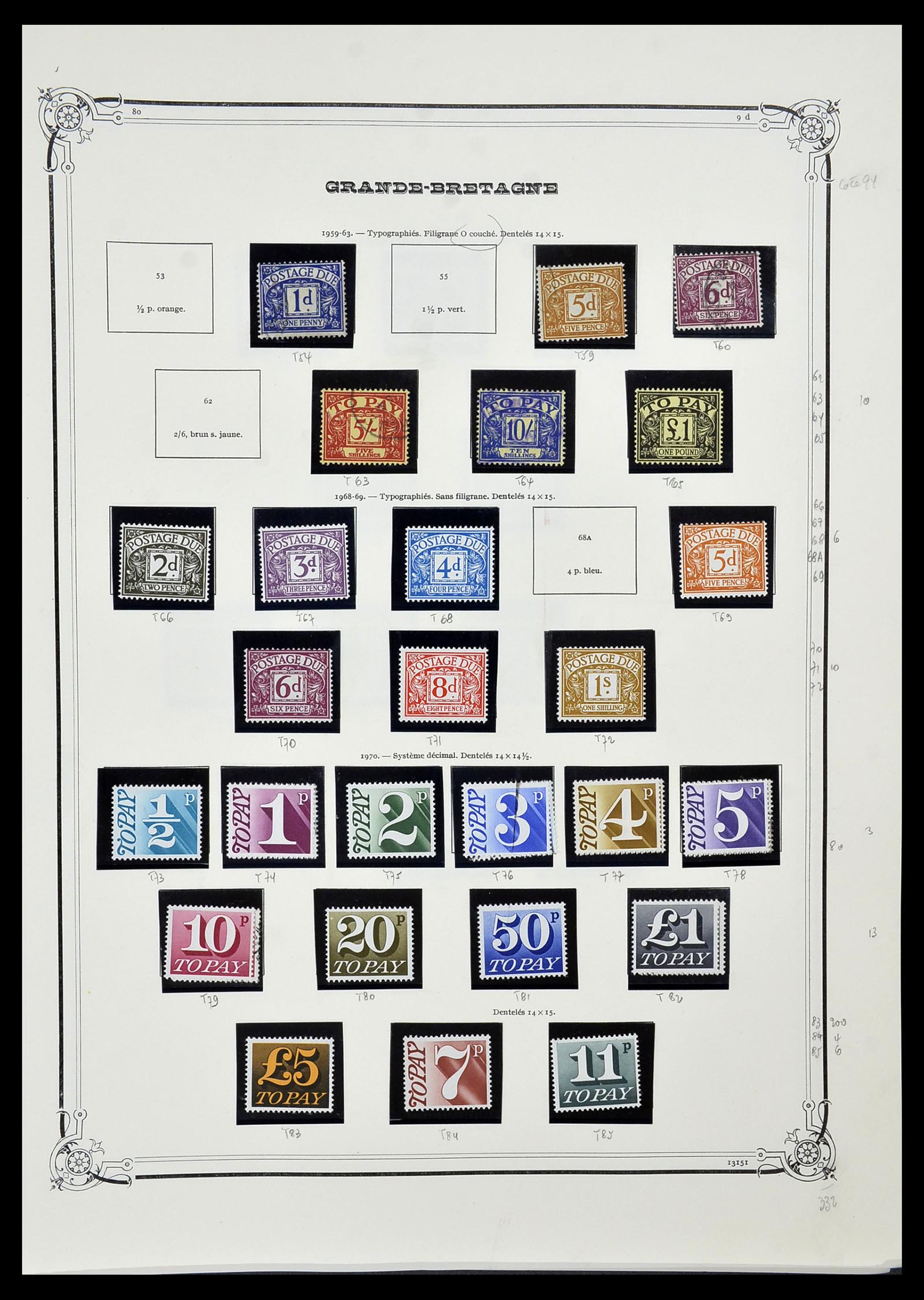 34535 093 - Postzegelverzameling 34535 Engeland en koloniën 1847-1991.