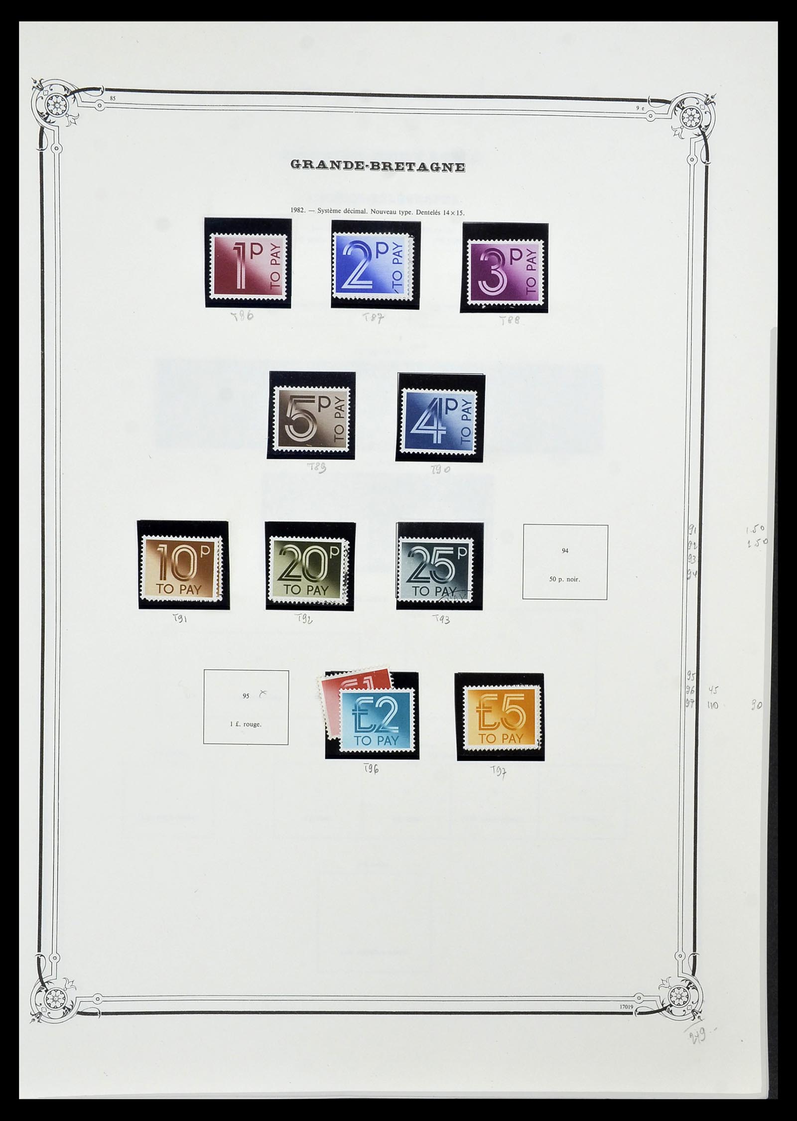 34535 094 - Postzegelverzameling 34535 Engeland en koloniën 1847-1991.