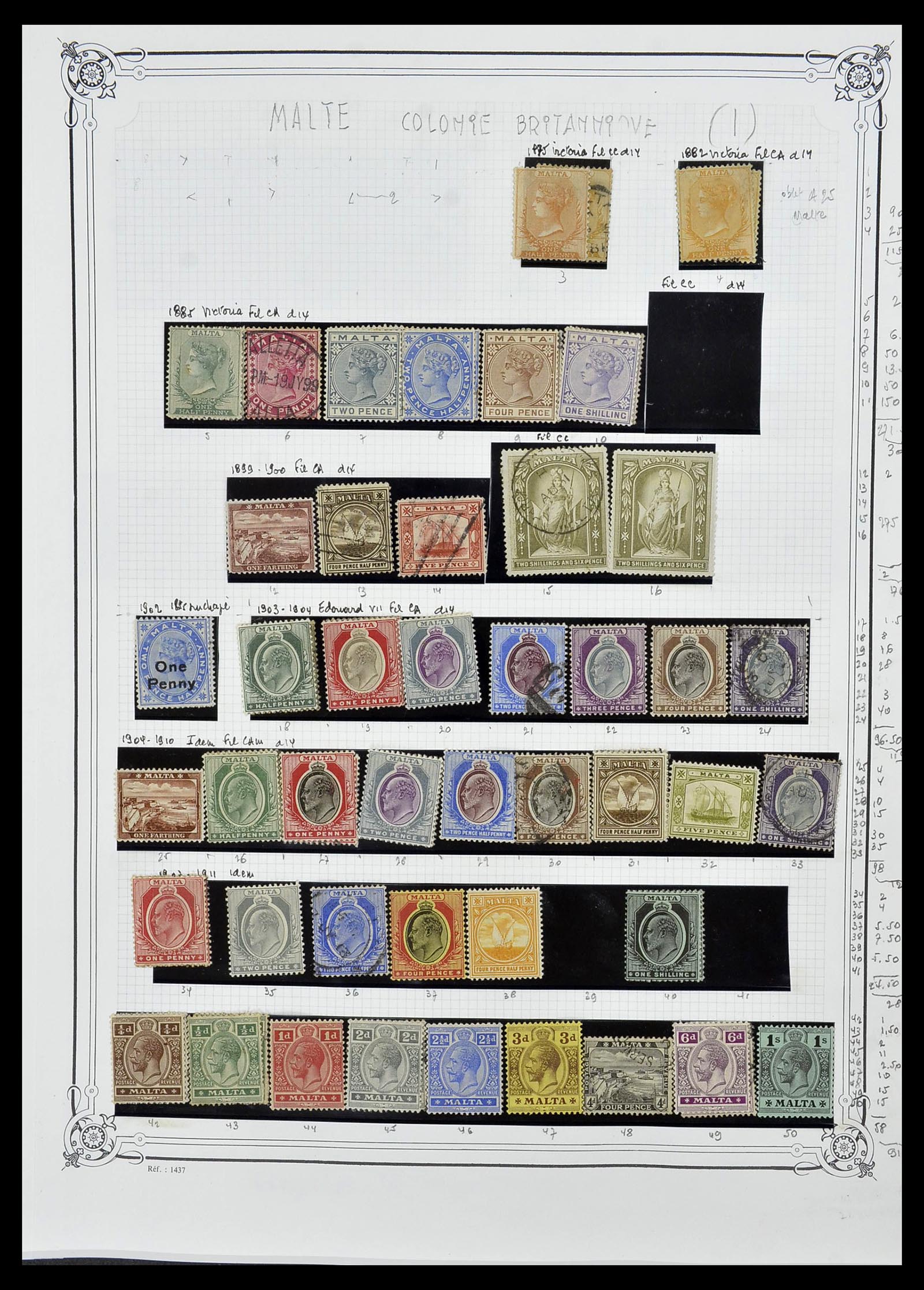 34535 321 - Postzegelverzameling 34535 Engeland en koloniën 1847-1991.