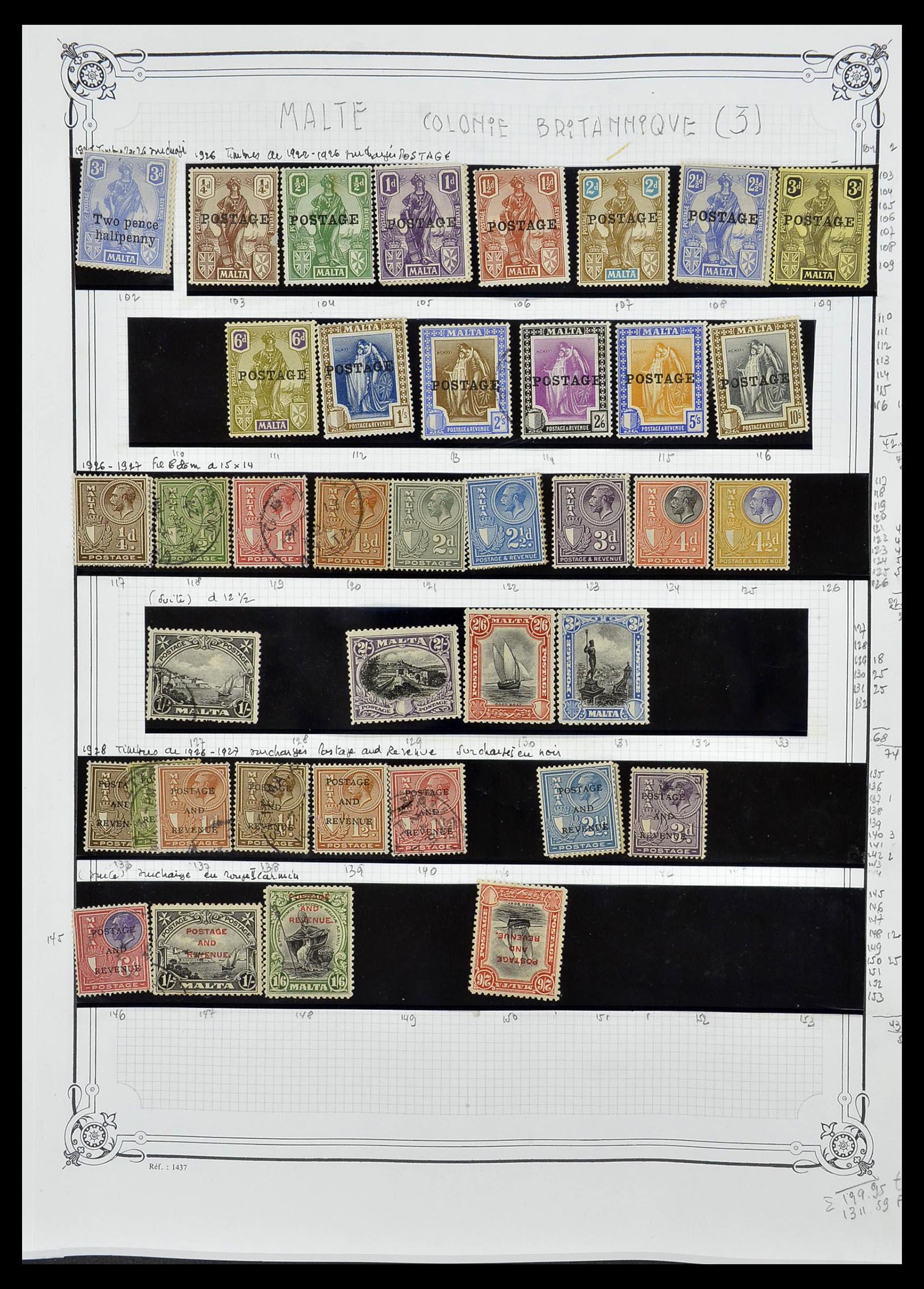 34535 323 - Postzegelverzameling 34535 Engeland en koloniën 1847-1991.