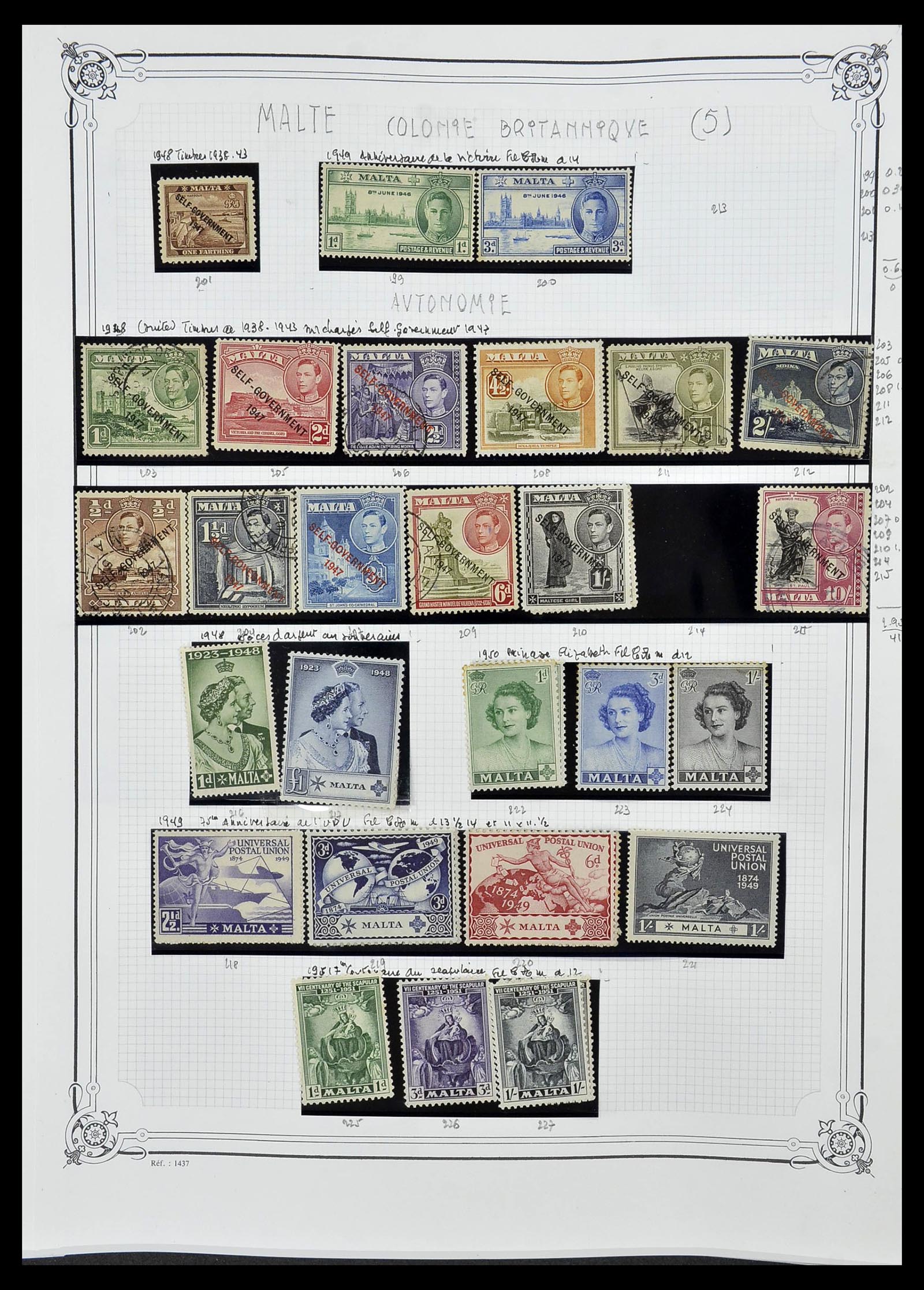 34535 325 - Postzegelverzameling 34535 Engeland en koloniën 1847-1991.