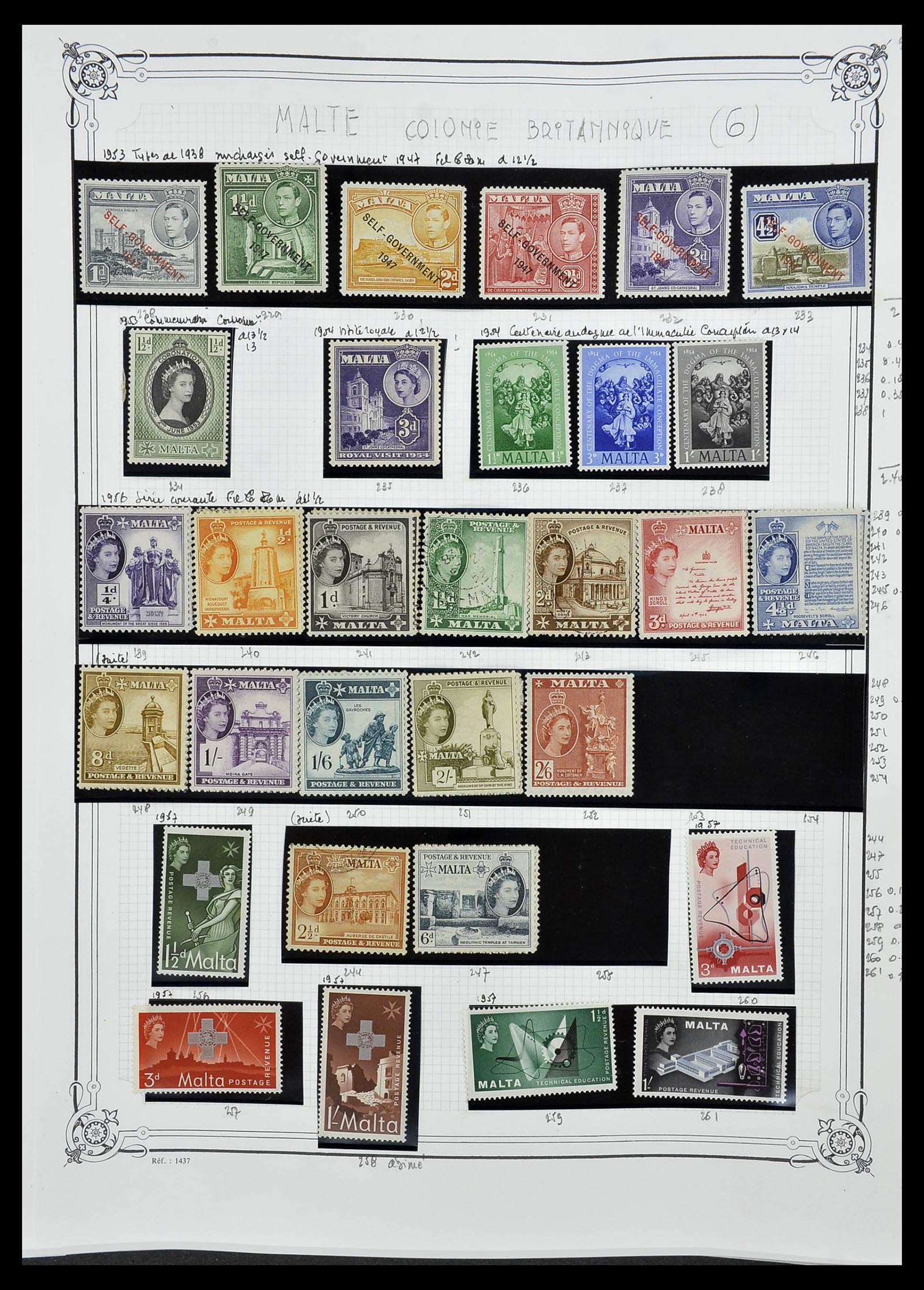 34535 326 - Postzegelverzameling 34535 Engeland en koloniën 1847-1991.