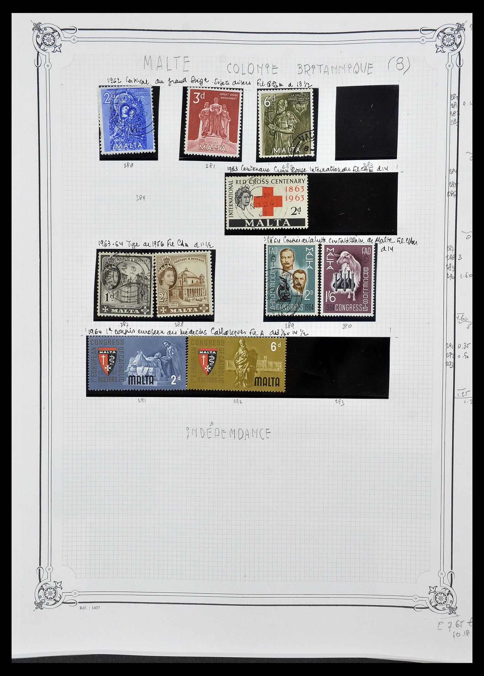 34535 328 - Postzegelverzameling 34535 Engeland en koloniën 1847-1991.