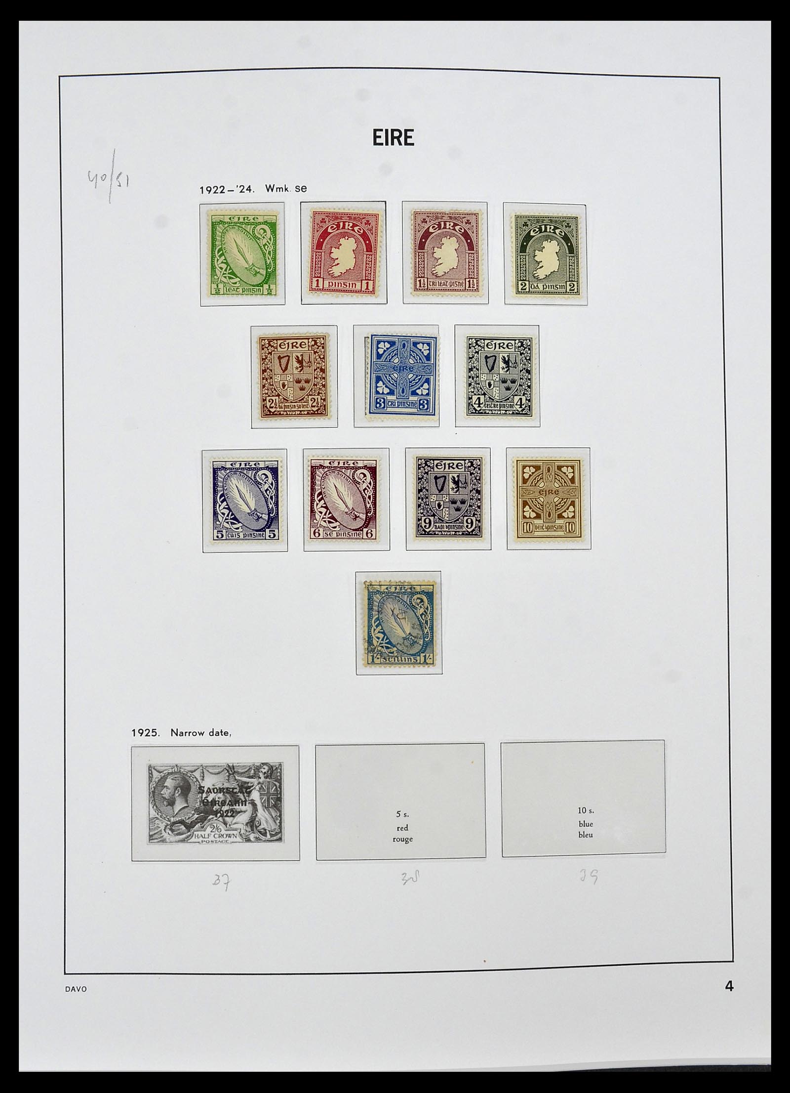 34536 004 - Postzegelverzameling 34536 Ierland 1922-2001.