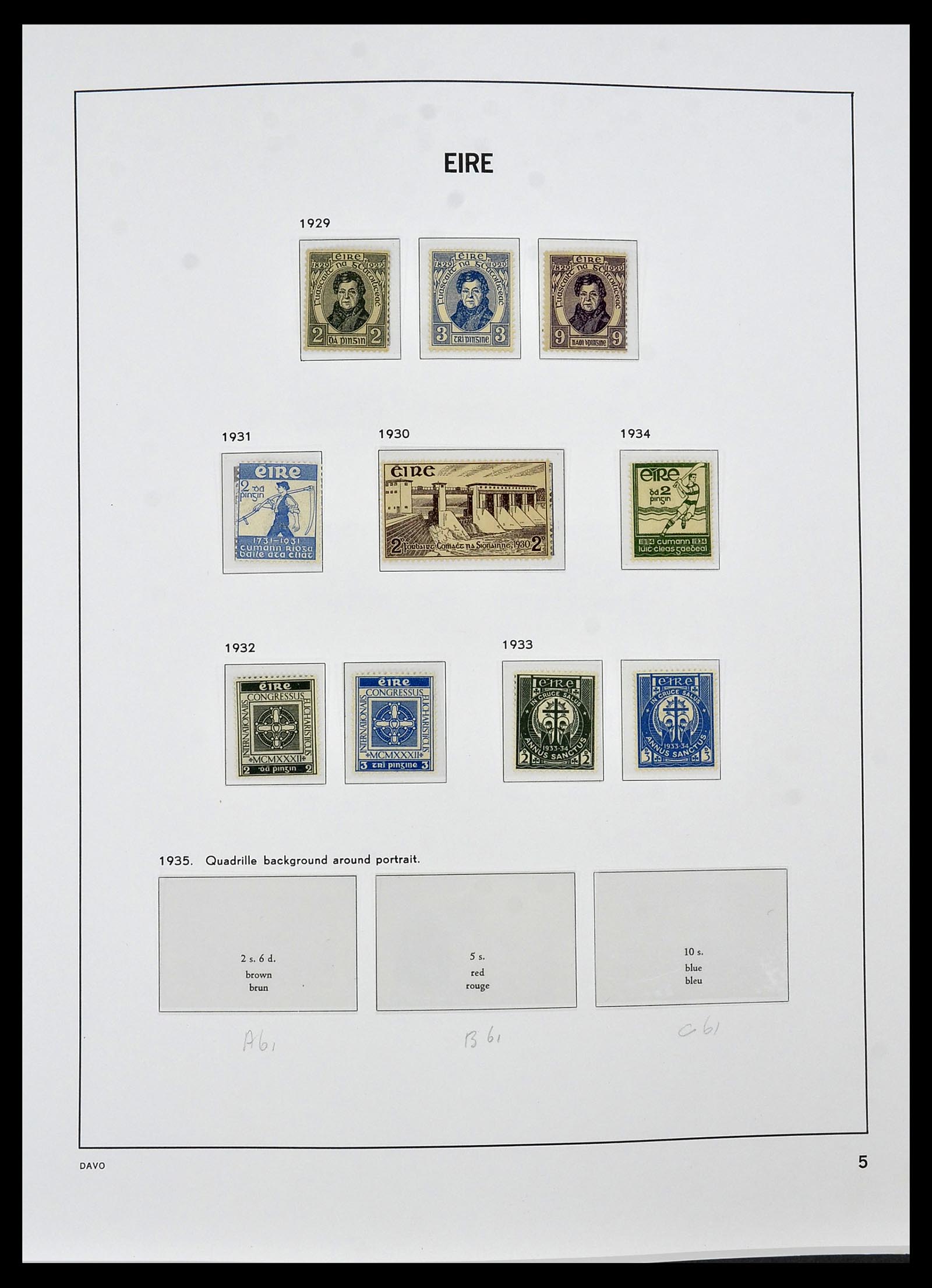 34536 005 - Postzegelverzameling 34536 Ierland 1922-2001.