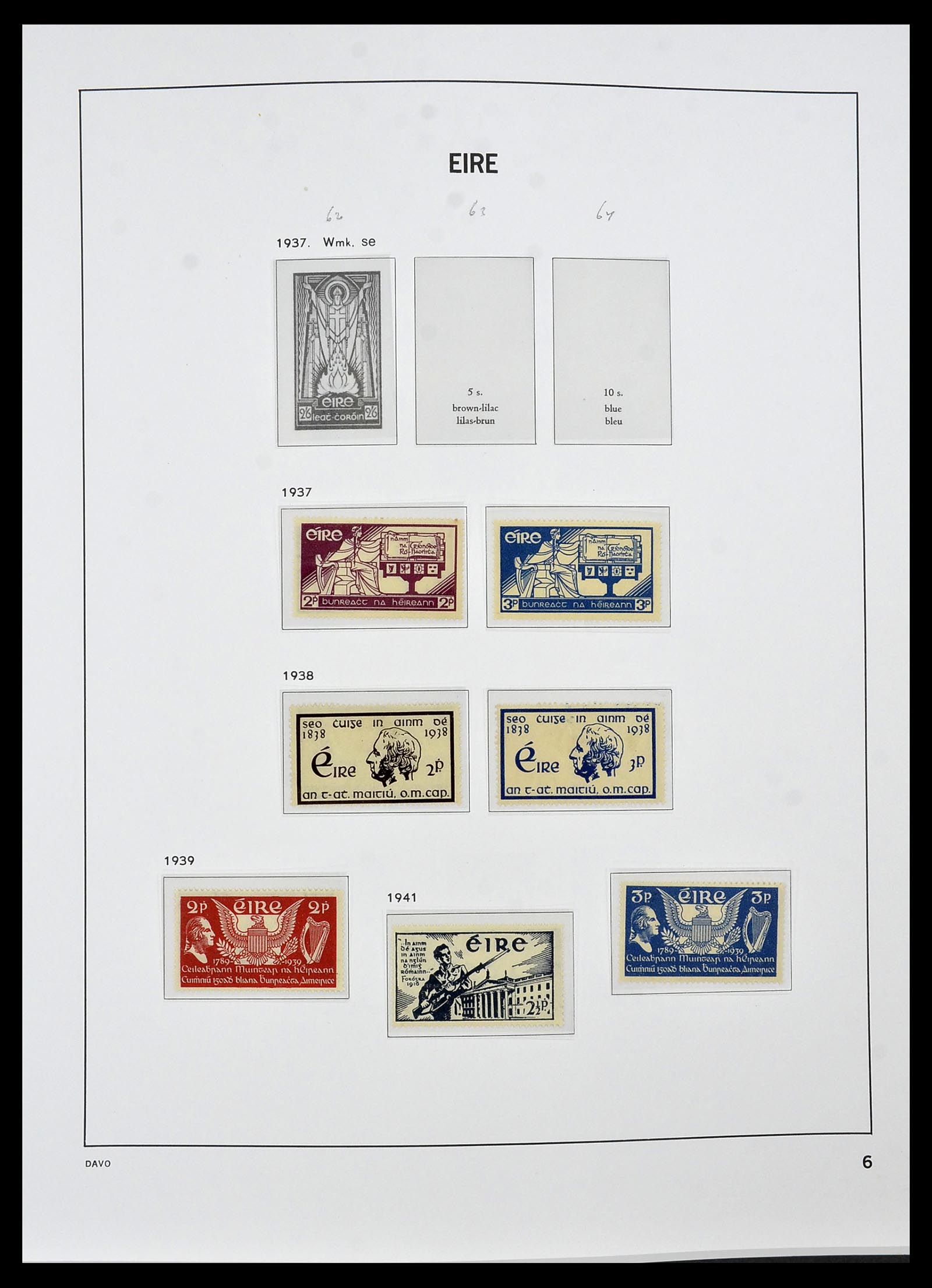 34536 006 - Postzegelverzameling 34536 Ierland 1922-2001.