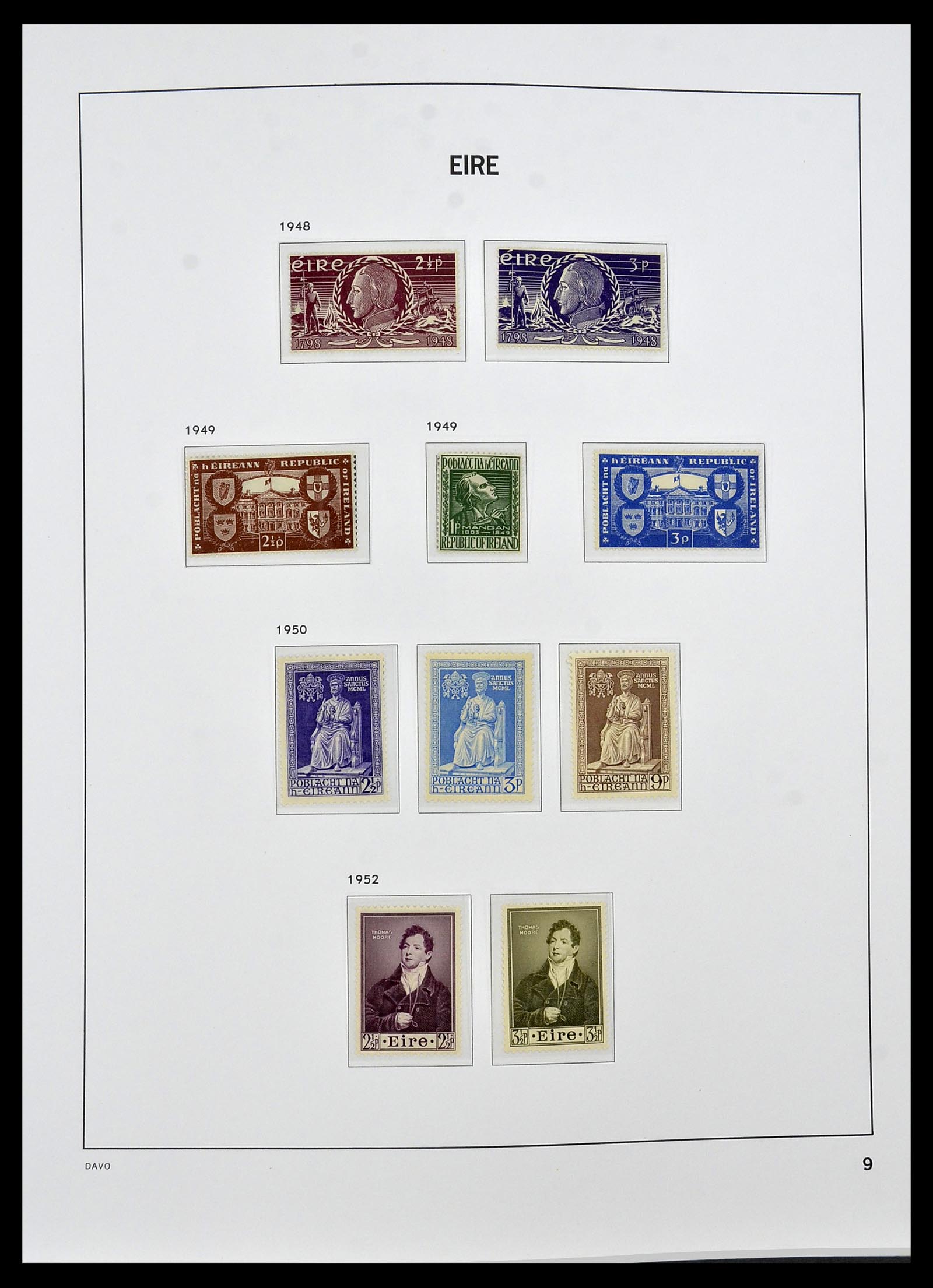 34536 009 - Postzegelverzameling 34536 Ierland 1922-2001.