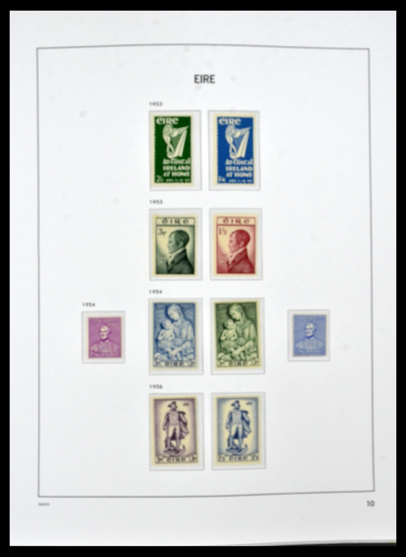 34536 010 - Postzegelverzameling 34536 Ierland 1922-2001.