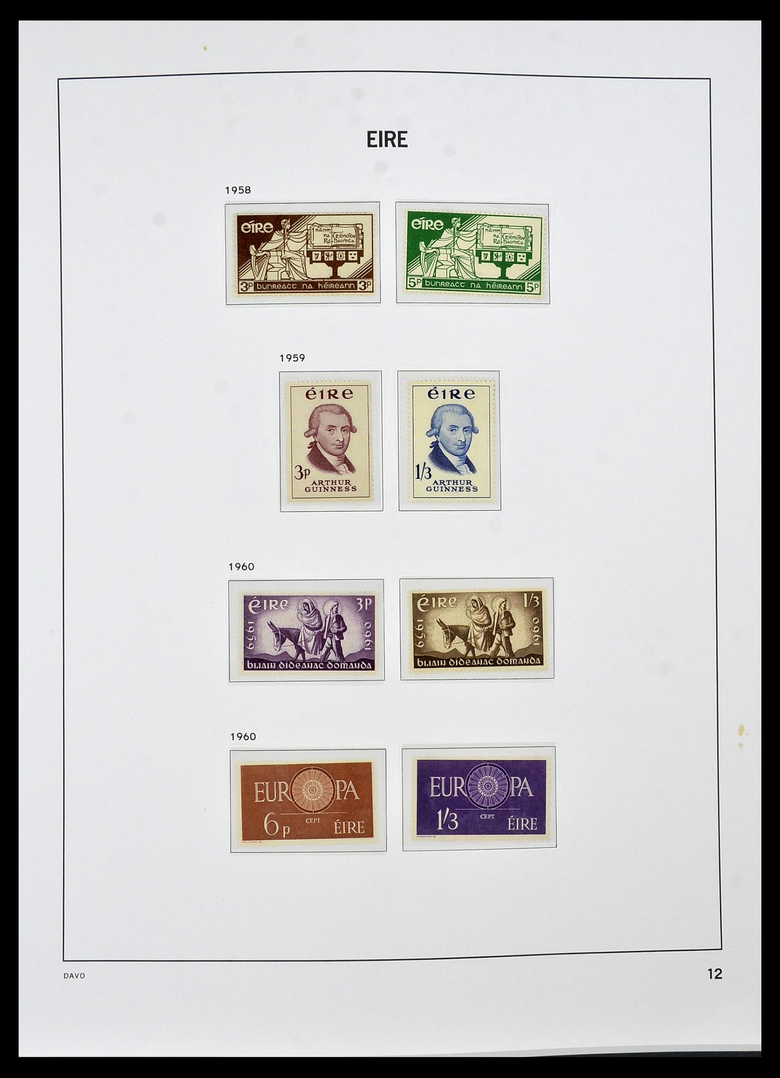 34536 012 - Postzegelverzameling 34536 Ierland 1922-2001.