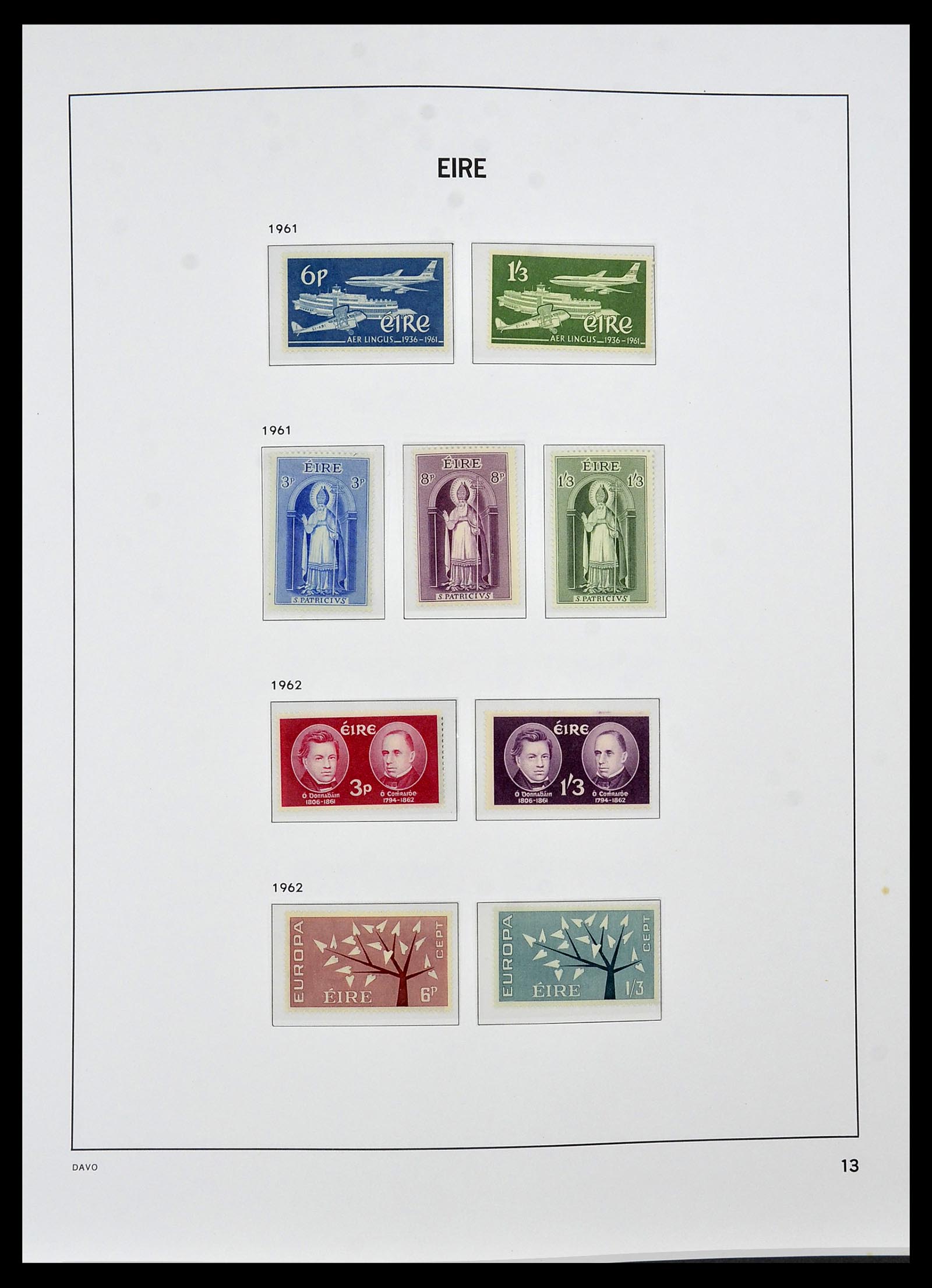 34536 013 - Postzegelverzameling 34536 Ierland 1922-2001.