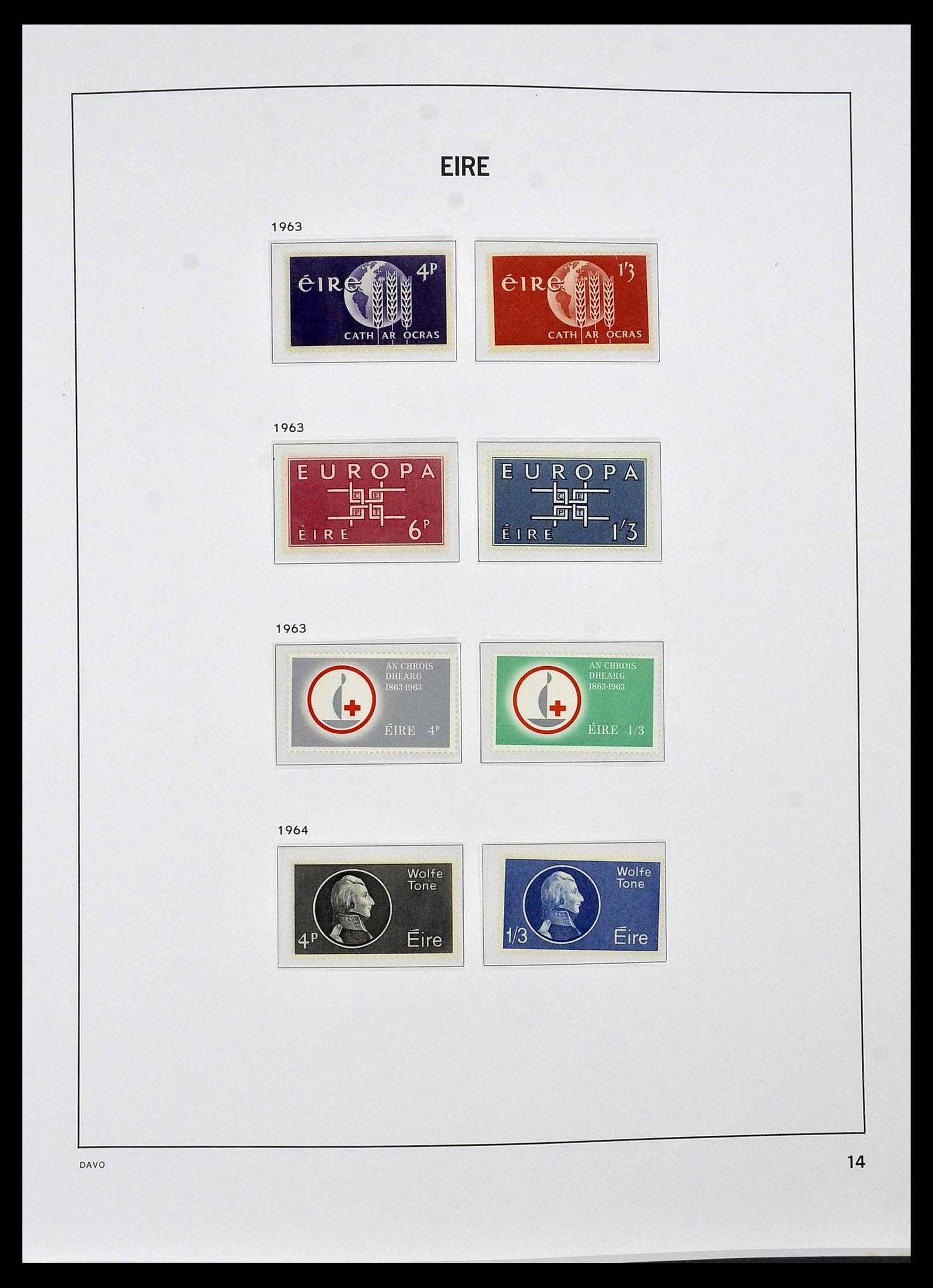 34536 014 - Postzegelverzameling 34536 Ierland 1922-2001.