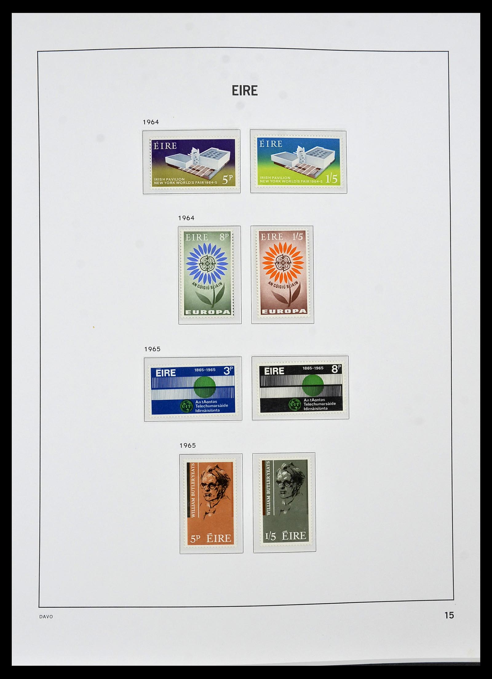34536 015 - Postzegelverzameling 34536 Ierland 1922-2001.