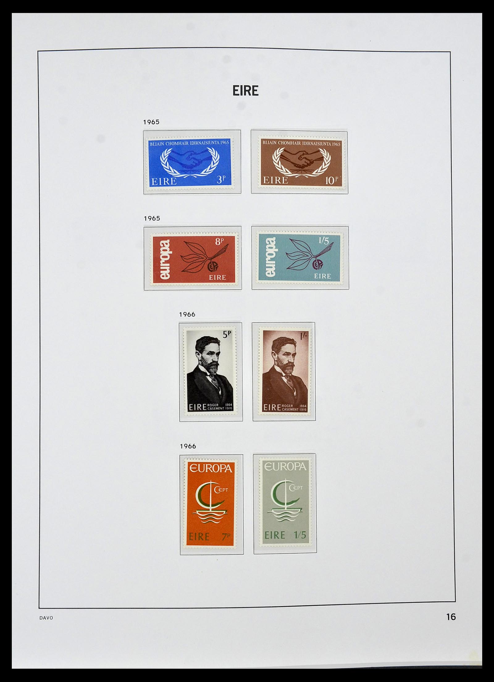 34536 016 - Postzegelverzameling 34536 Ierland 1922-2001.