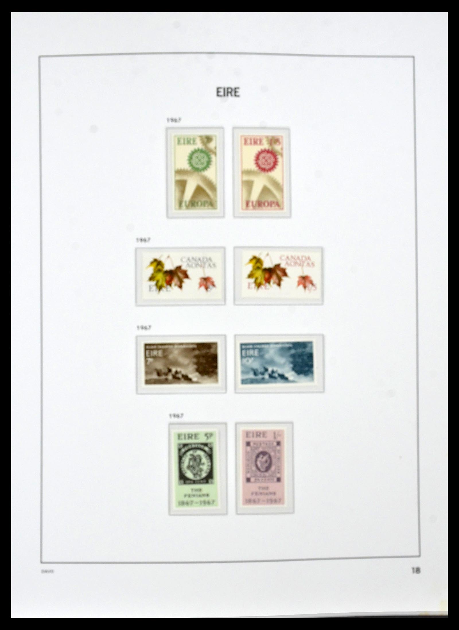 34536 018 - Postzegelverzameling 34536 Ierland 1922-2001.