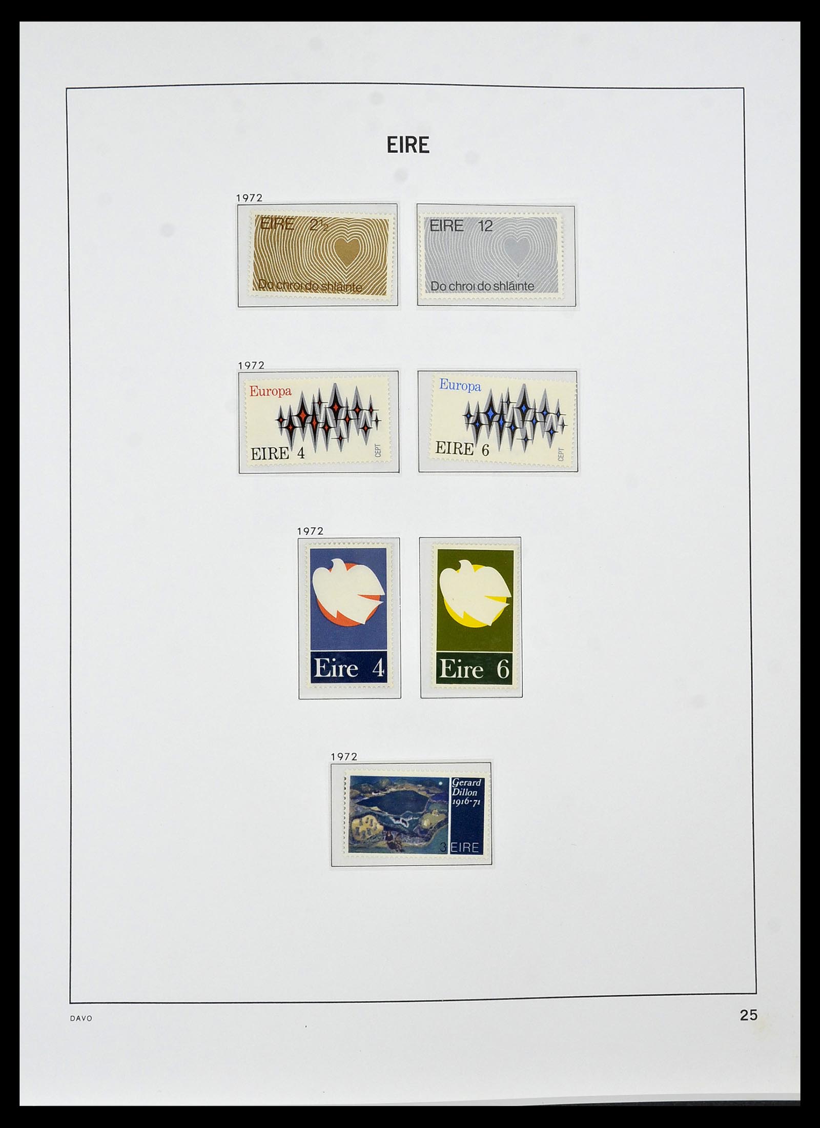34536 025 - Postzegelverzameling 34536 Ierland 1922-2001.