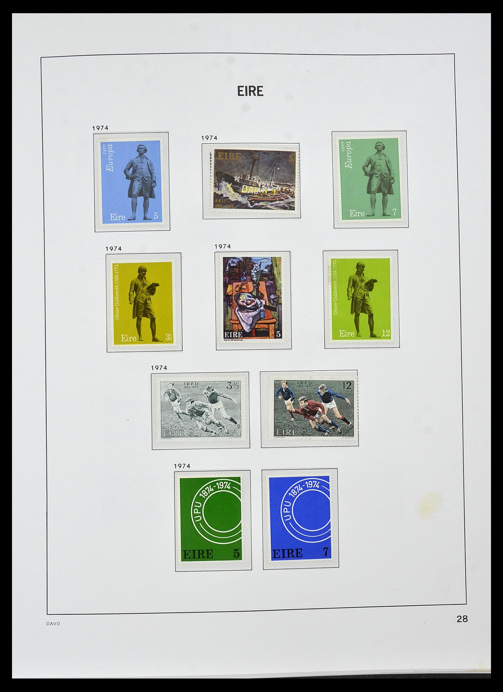 34536 028 - Postzegelverzameling 34536 Ierland 1922-2001.