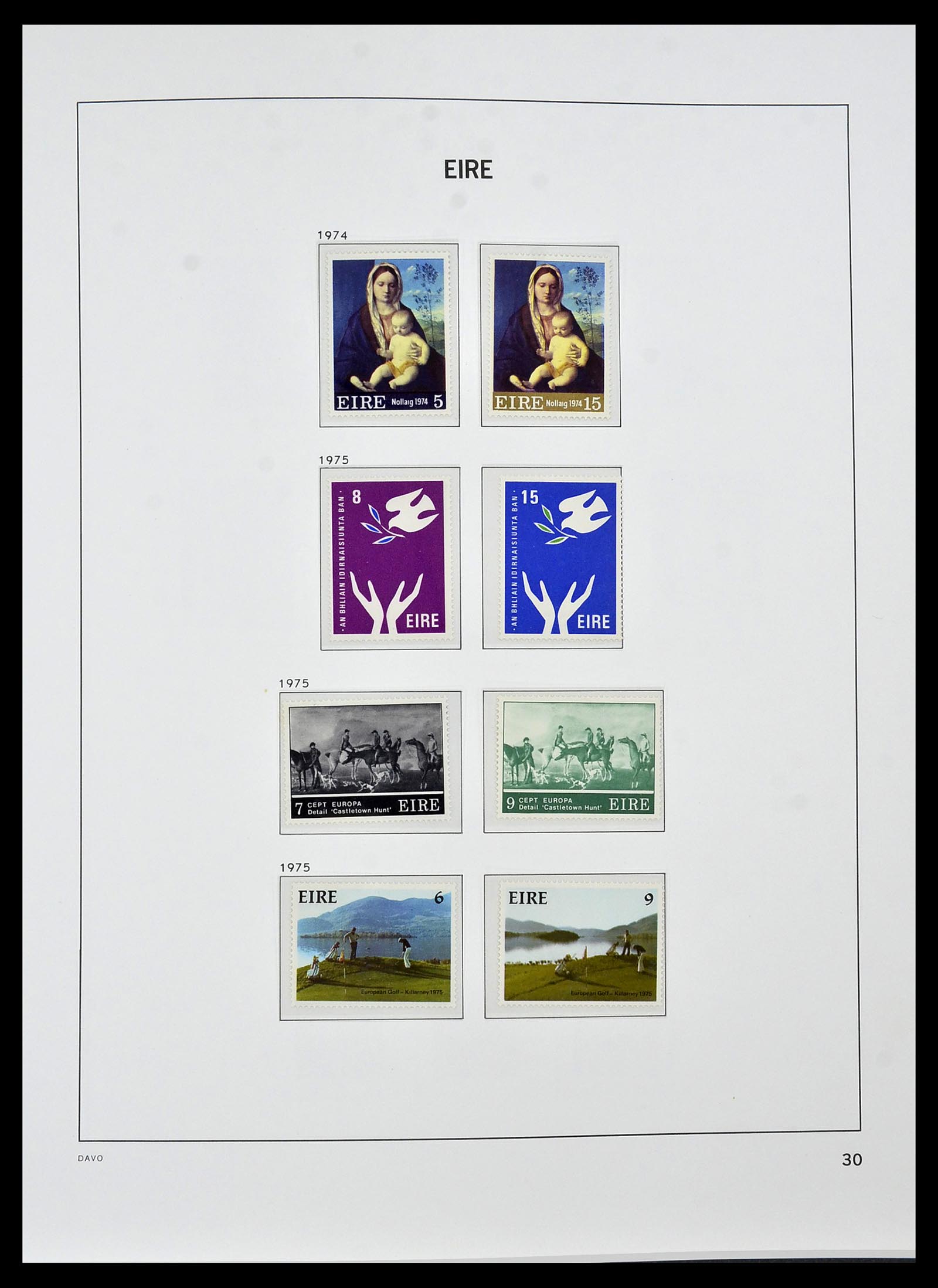 34536 030 - Postzegelverzameling 34536 Ierland 1922-2001.