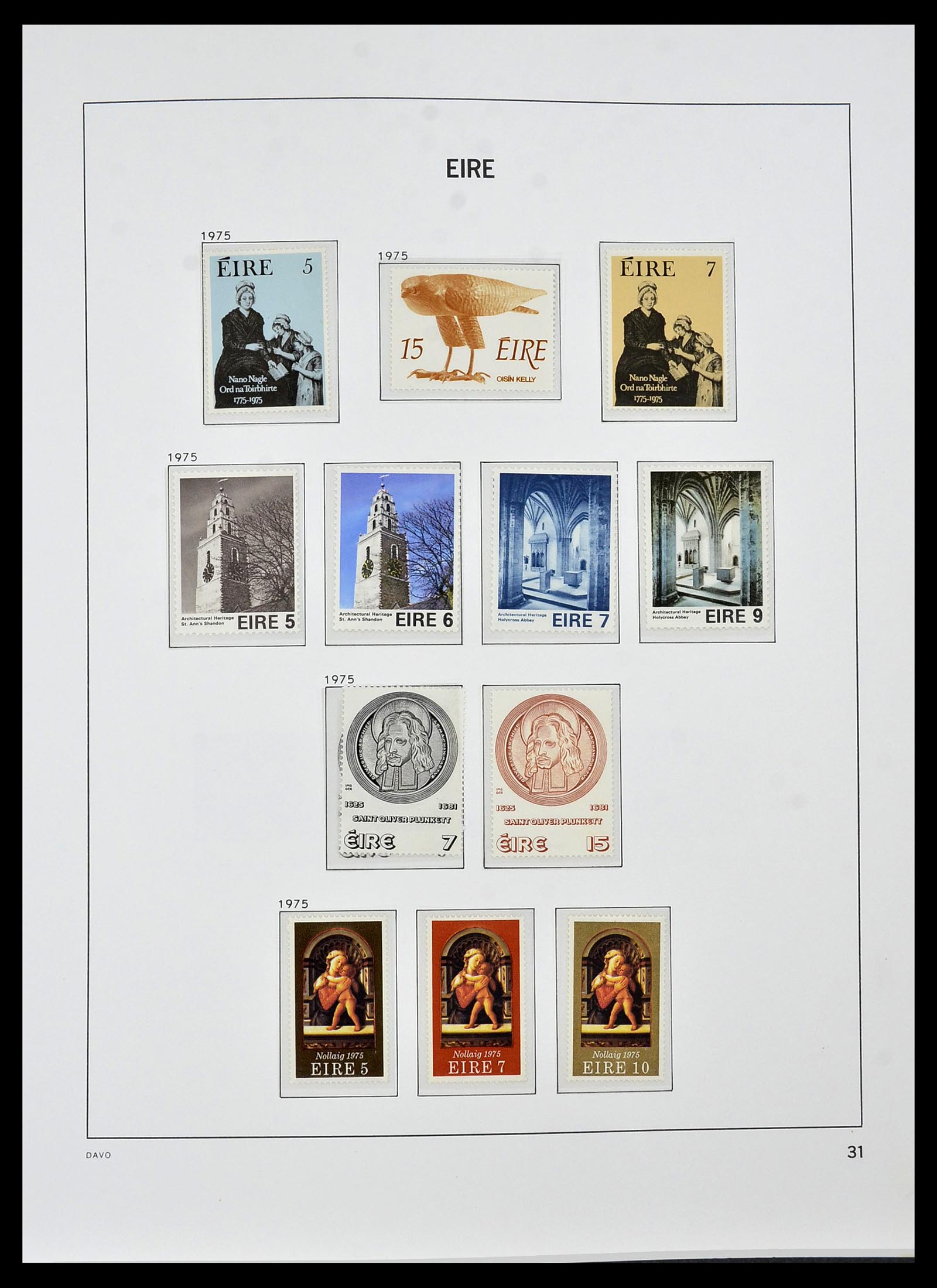 34536 031 - Postzegelverzameling 34536 Ierland 1922-2001.