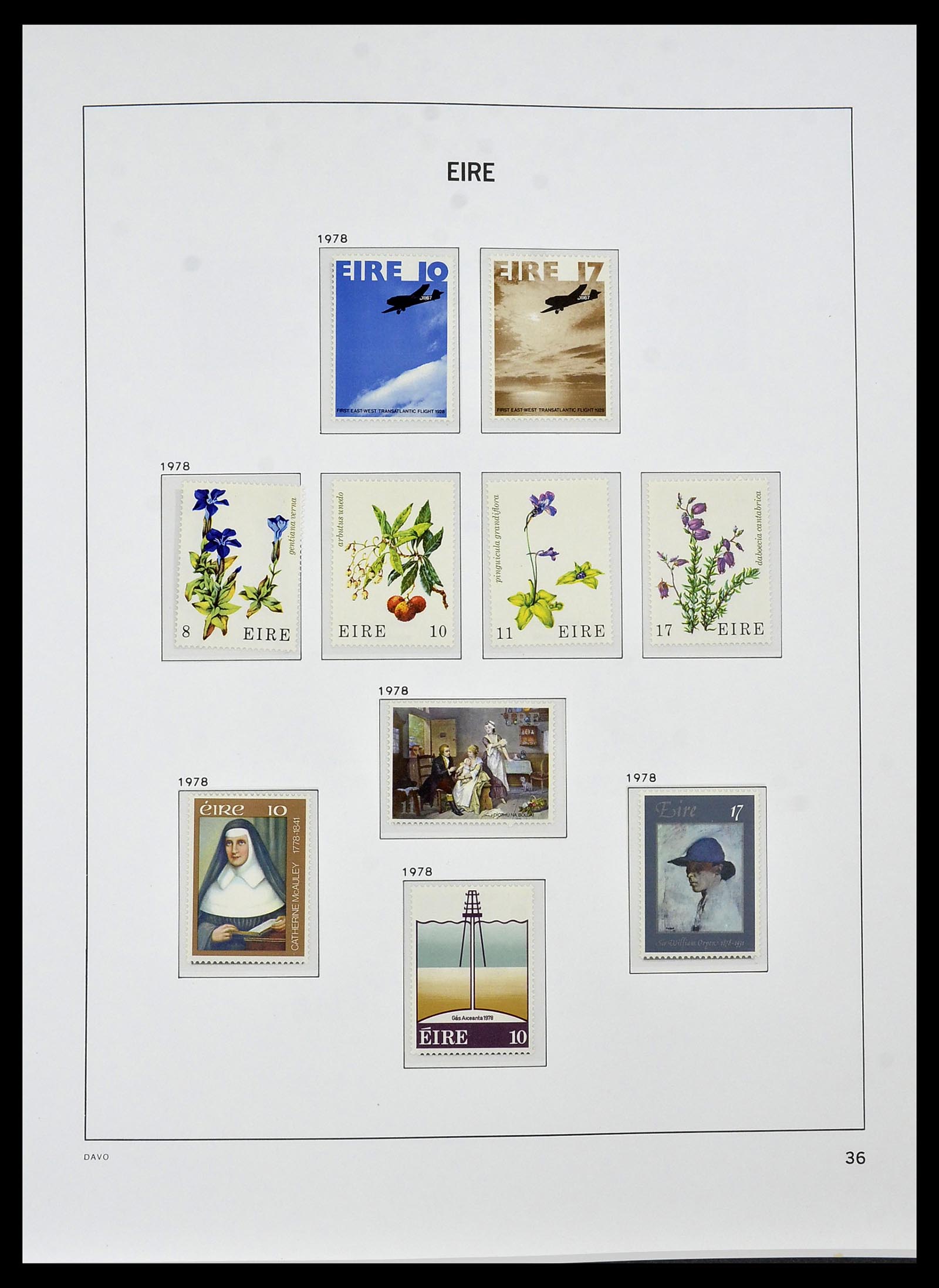 34536 035 - Postzegelverzameling 34536 Ierland 1922-2001.