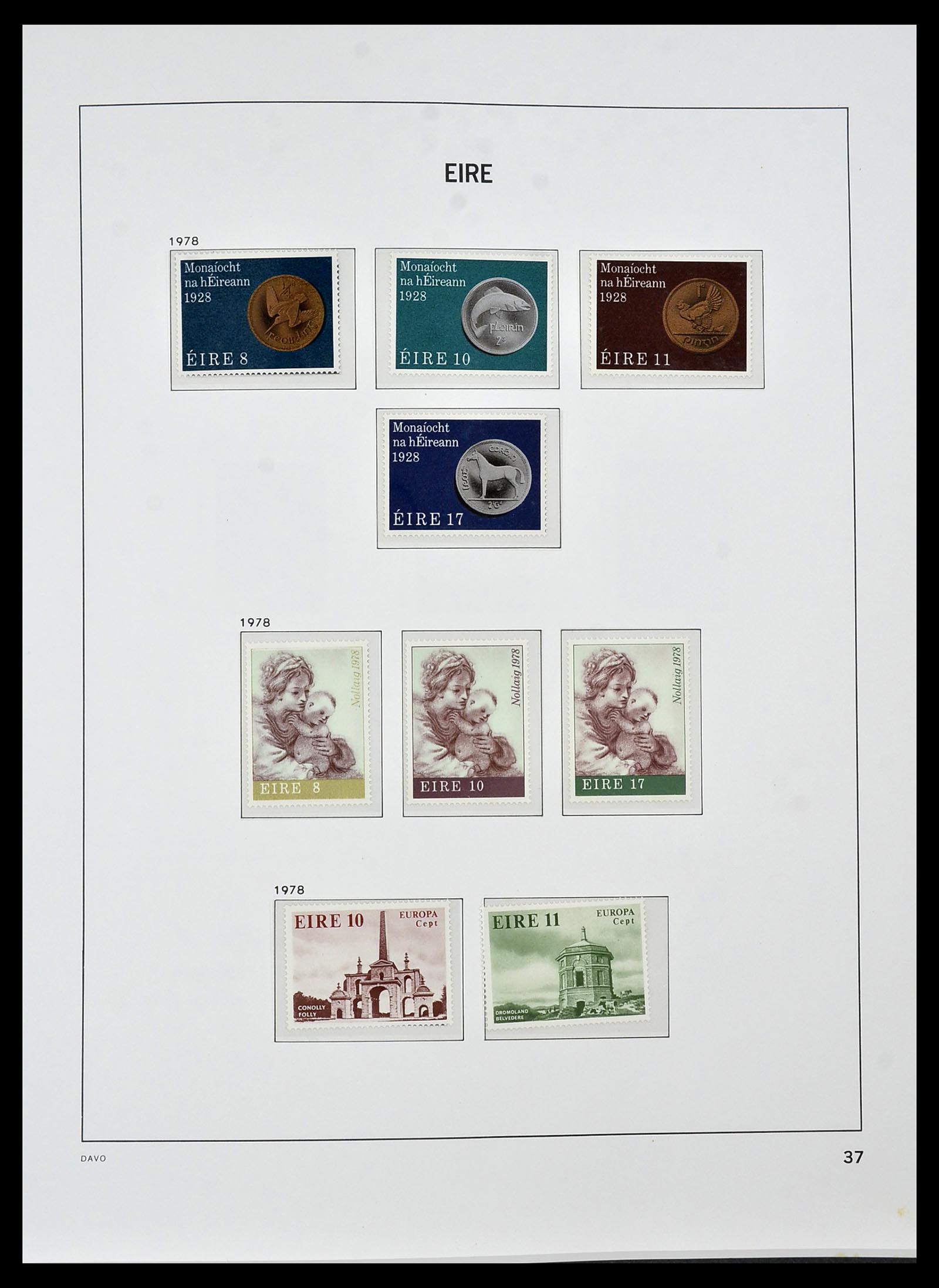 34536 036 - Postzegelverzameling 34536 Ierland 1922-2001.