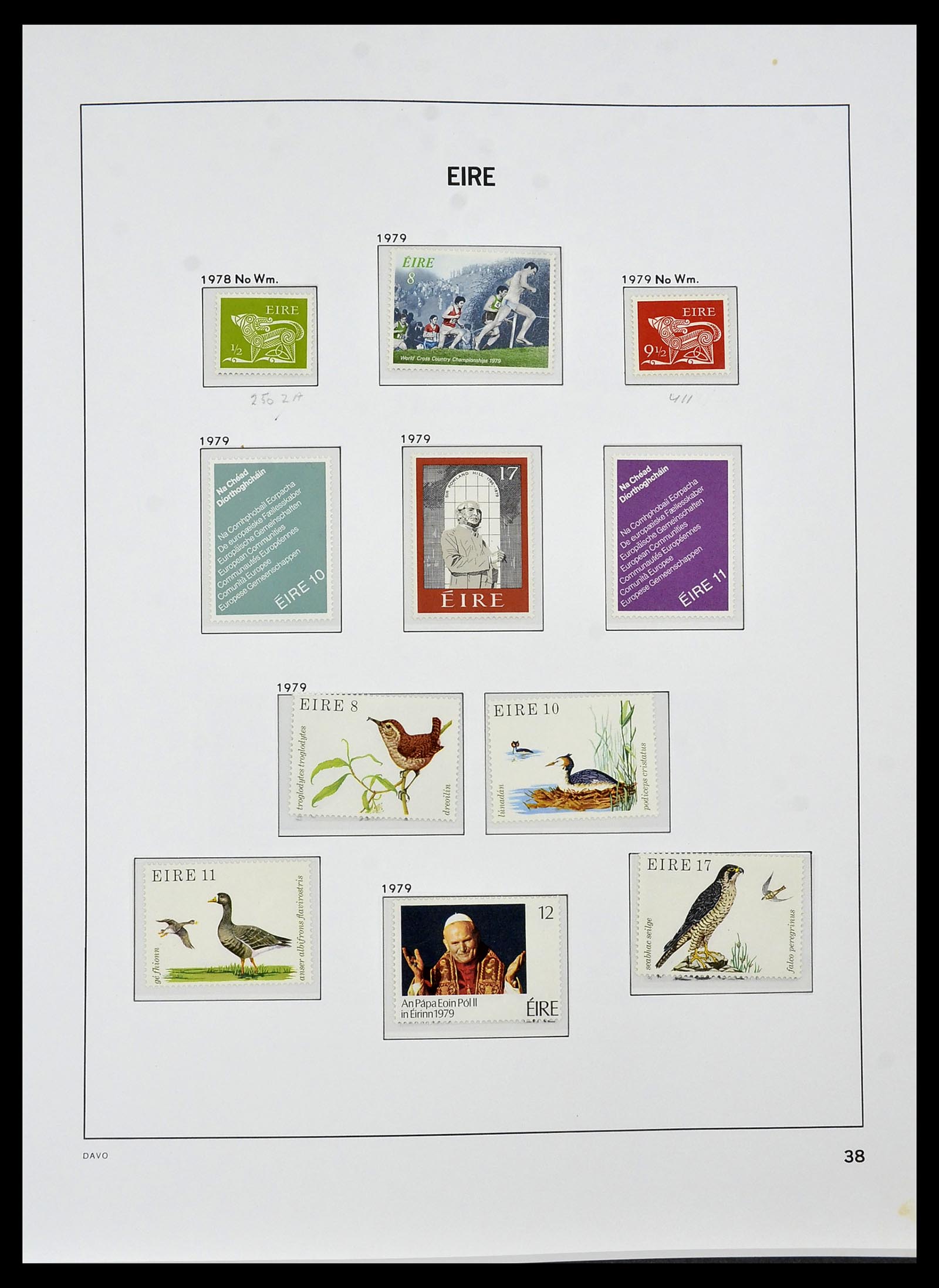 34536 037 - Postzegelverzameling 34536 Ierland 1922-2001.
