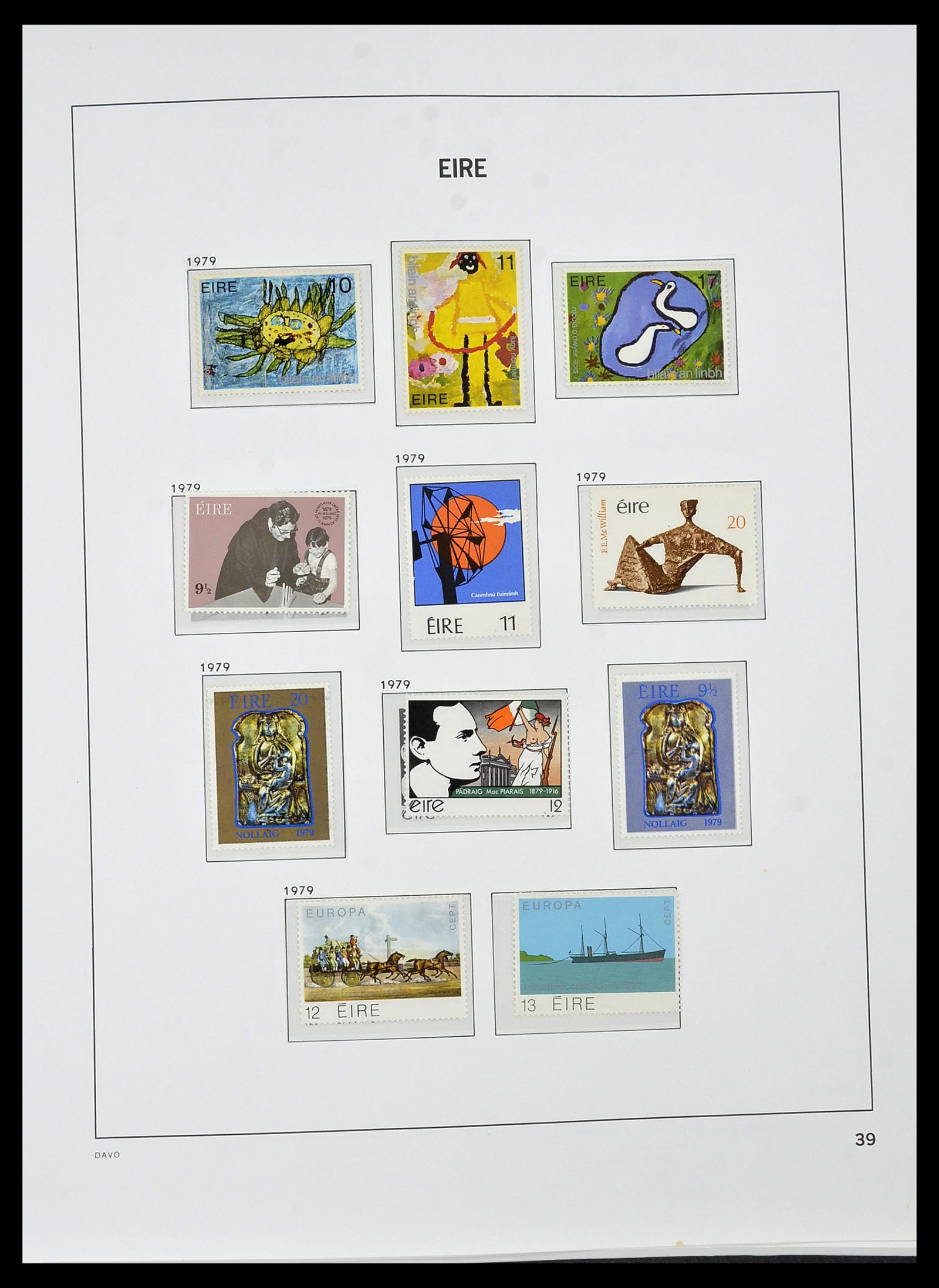 34536 038 - Postzegelverzameling 34536 Ierland 1922-2001.