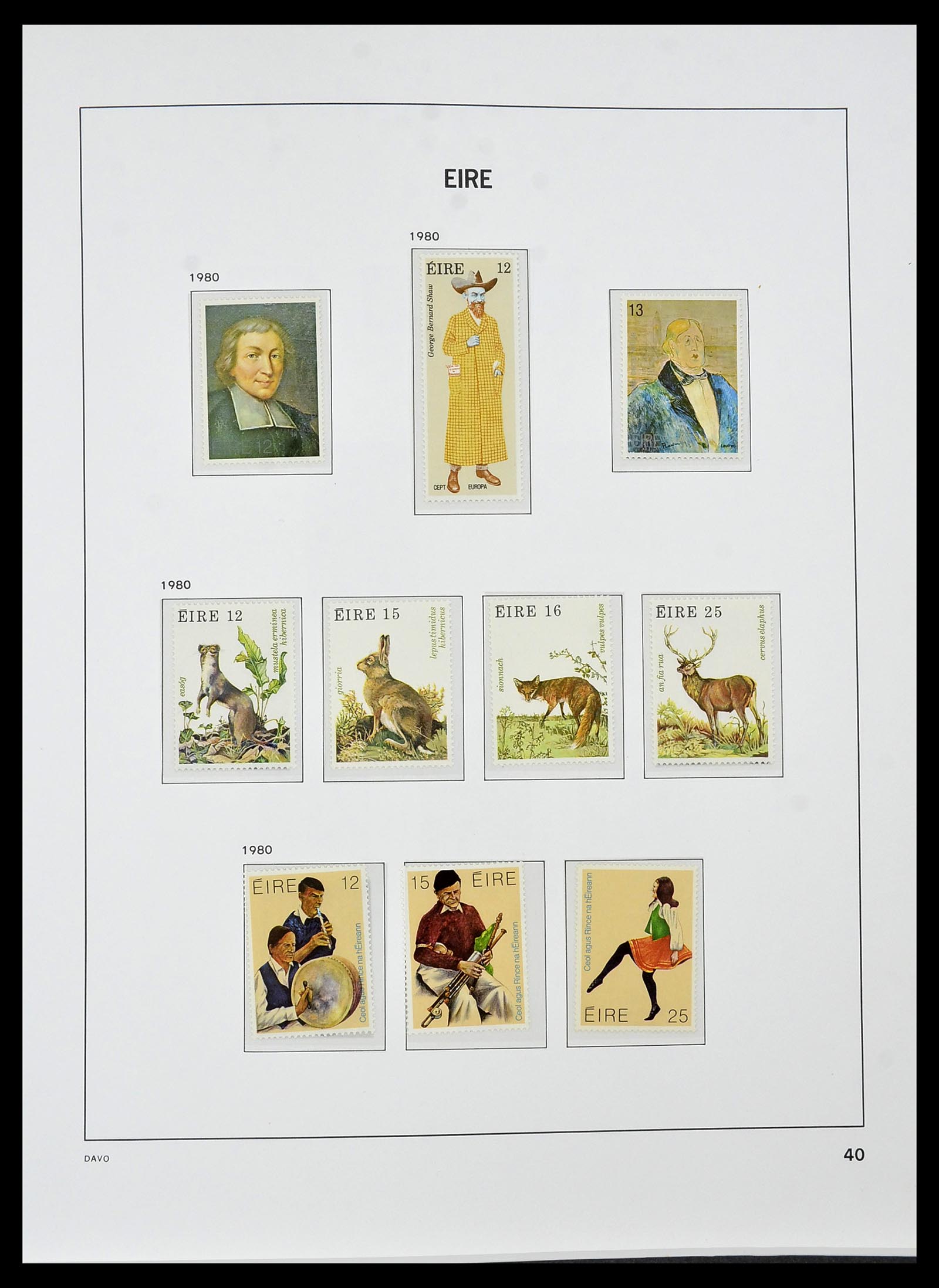 34536 039 - Postzegelverzameling 34536 Ierland 1922-2001.