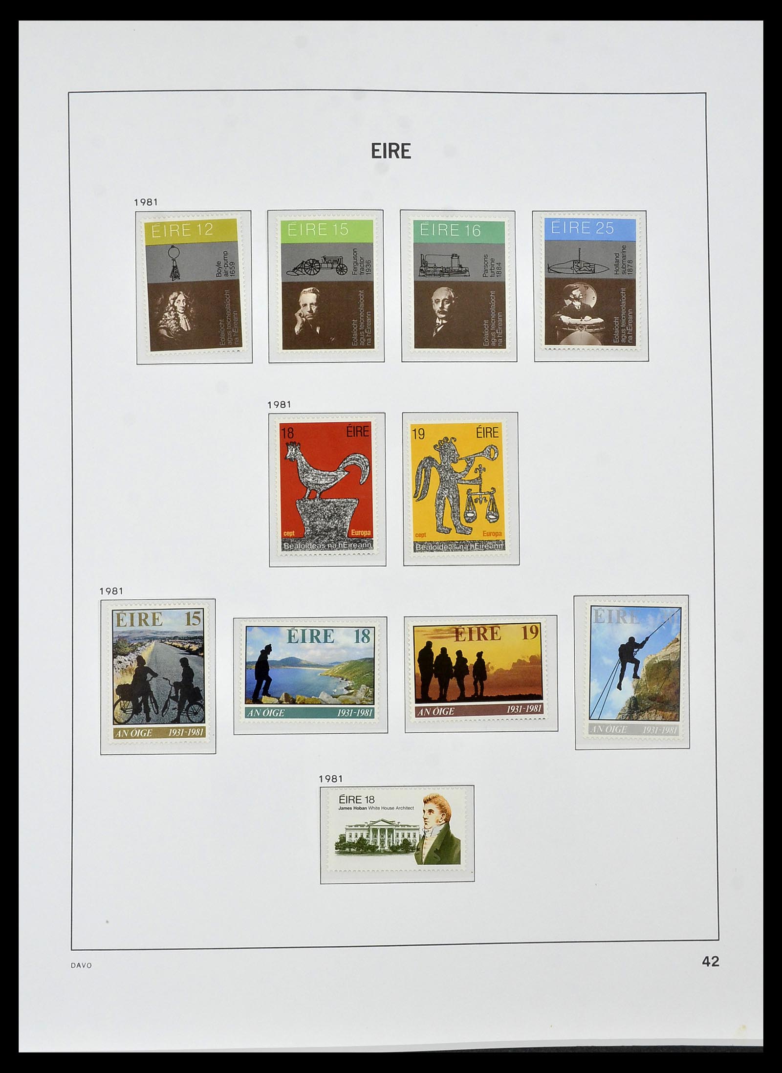 34536 041 - Postzegelverzameling 34536 Ierland 1922-2001.