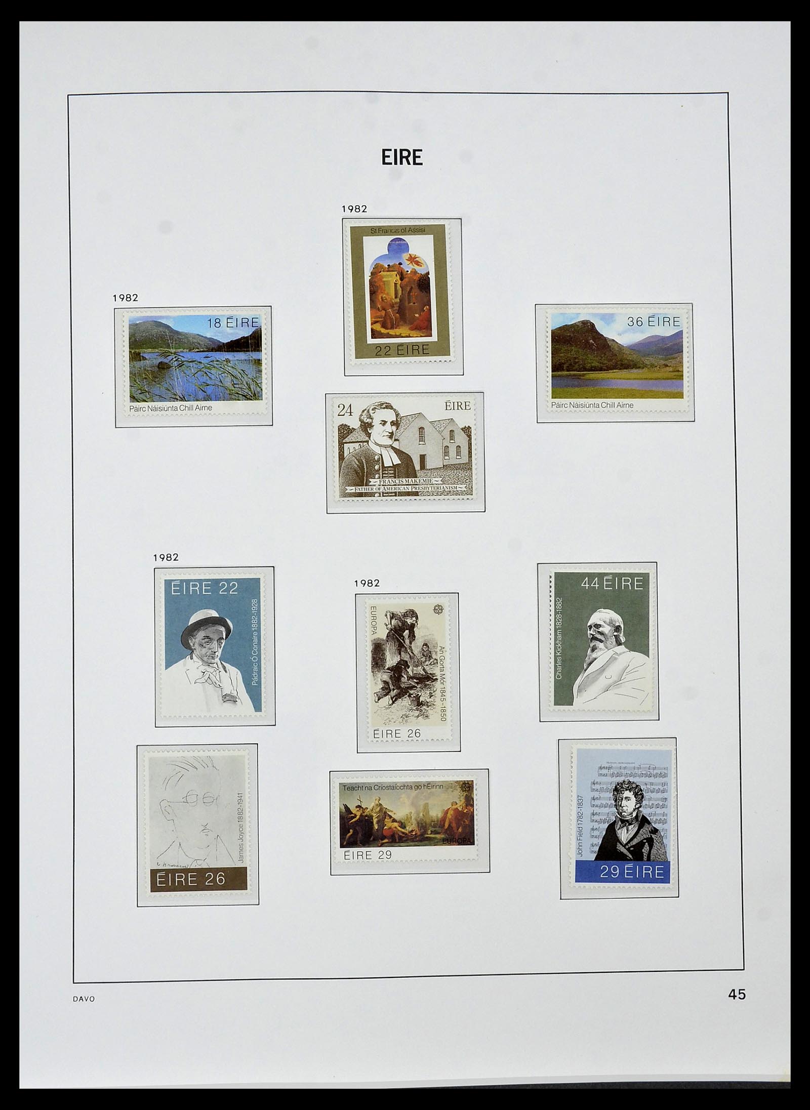 34536 044 - Postzegelverzameling 34536 Ierland 1922-2001.
