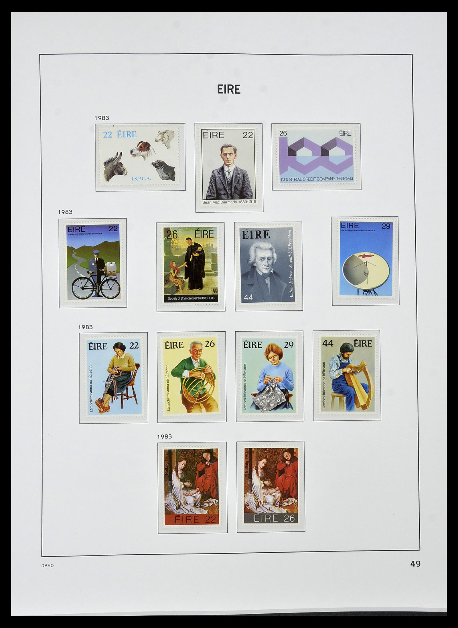 34536 048 - Postzegelverzameling 34536 Ierland 1922-2001.