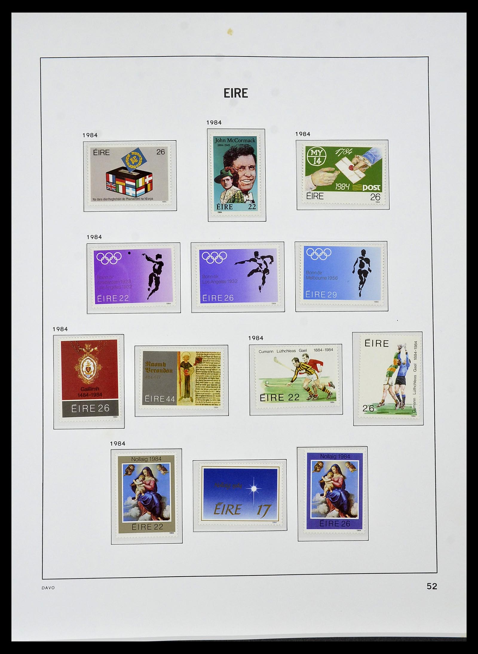 34536 051 - Postzegelverzameling 34536 Ierland 1922-2001.