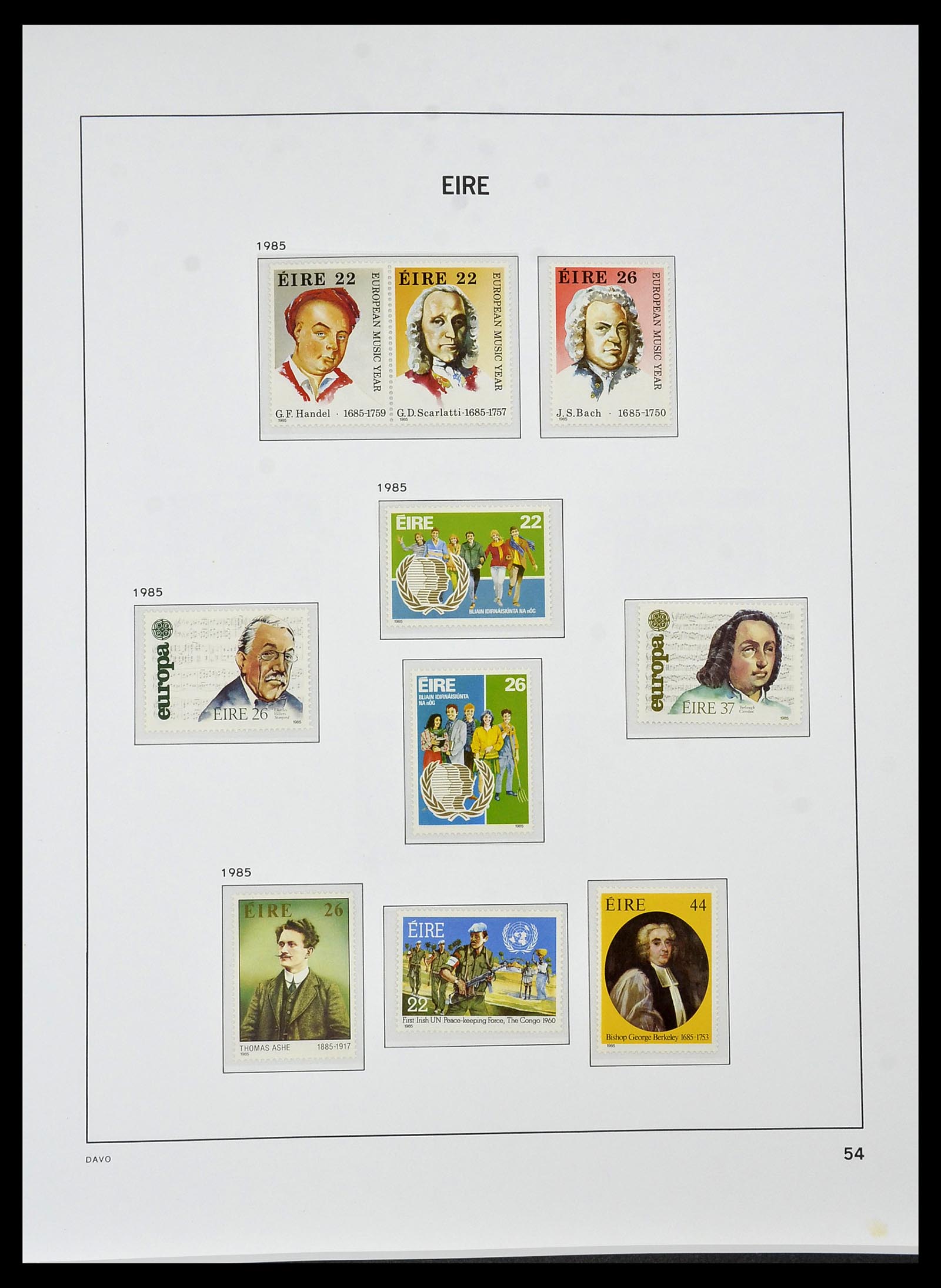 34536 053 - Postzegelverzameling 34536 Ierland 1922-2001.