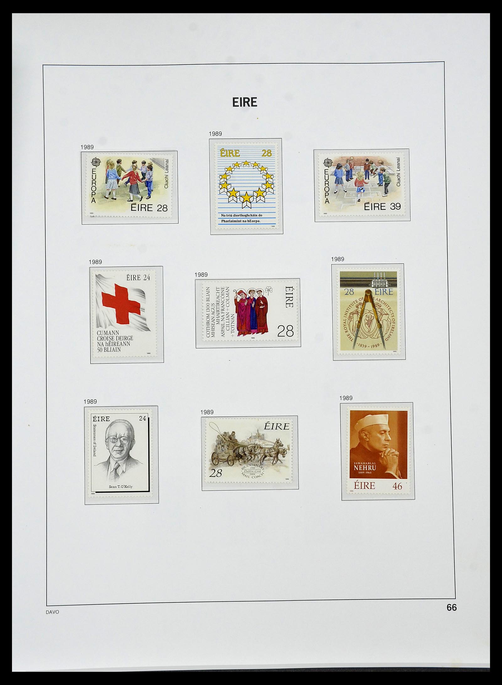 34536 067 - Postzegelverzameling 34536 Ierland 1922-2001.
