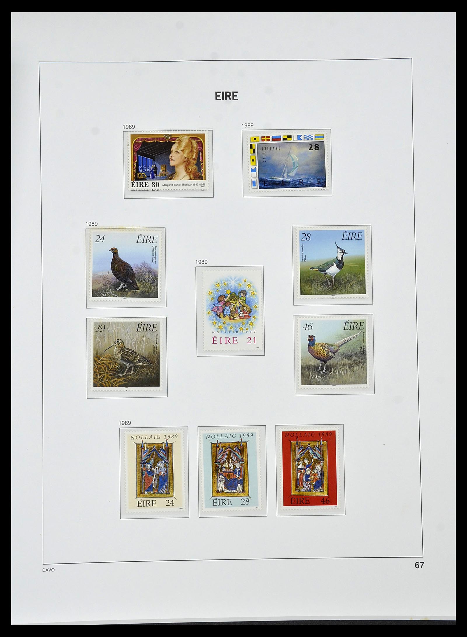 34536 068 - Postzegelverzameling 34536 Ierland 1922-2001.
