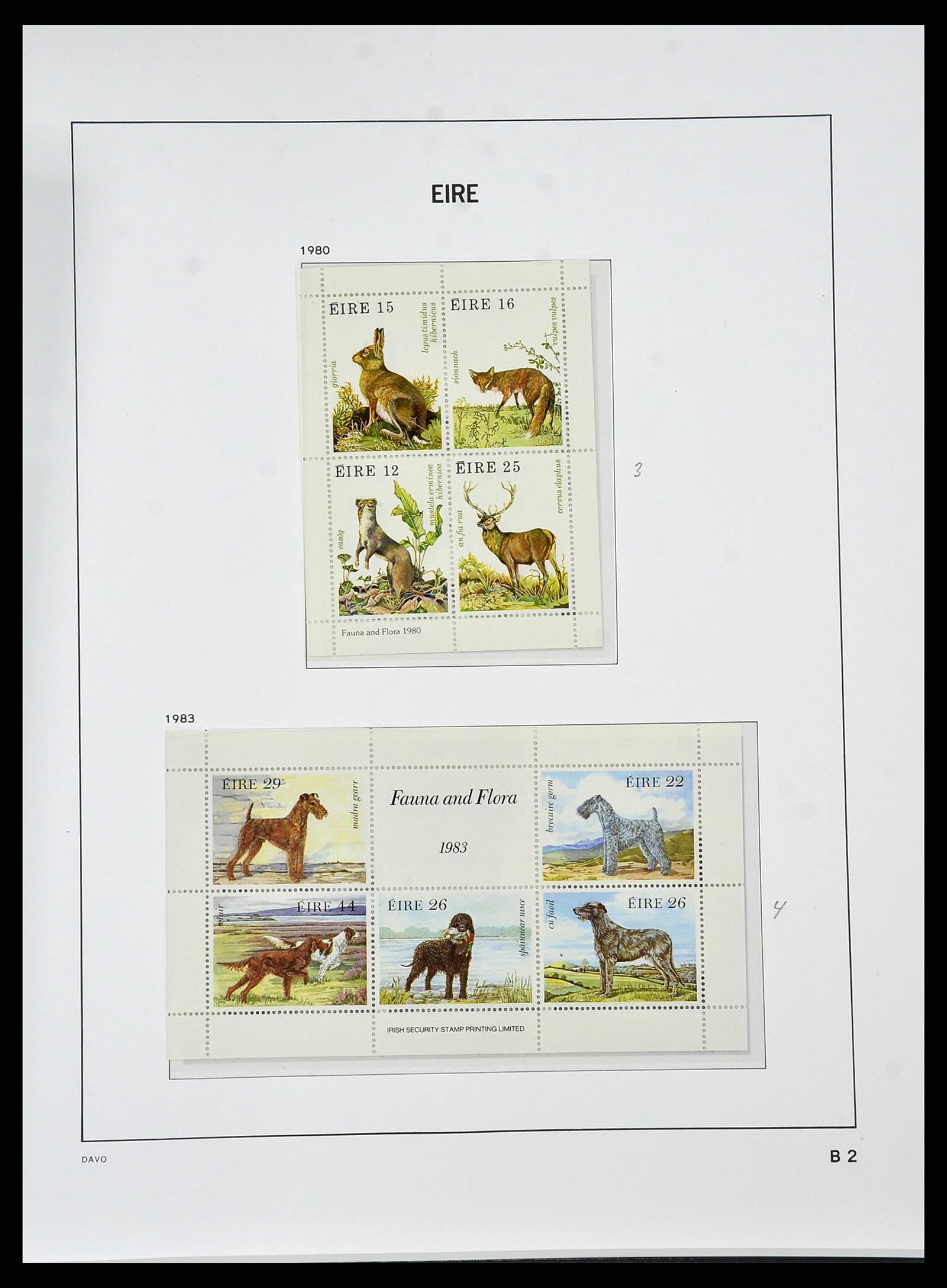 34536 071 - Postzegelverzameling 34536 Ierland 1922-2001.