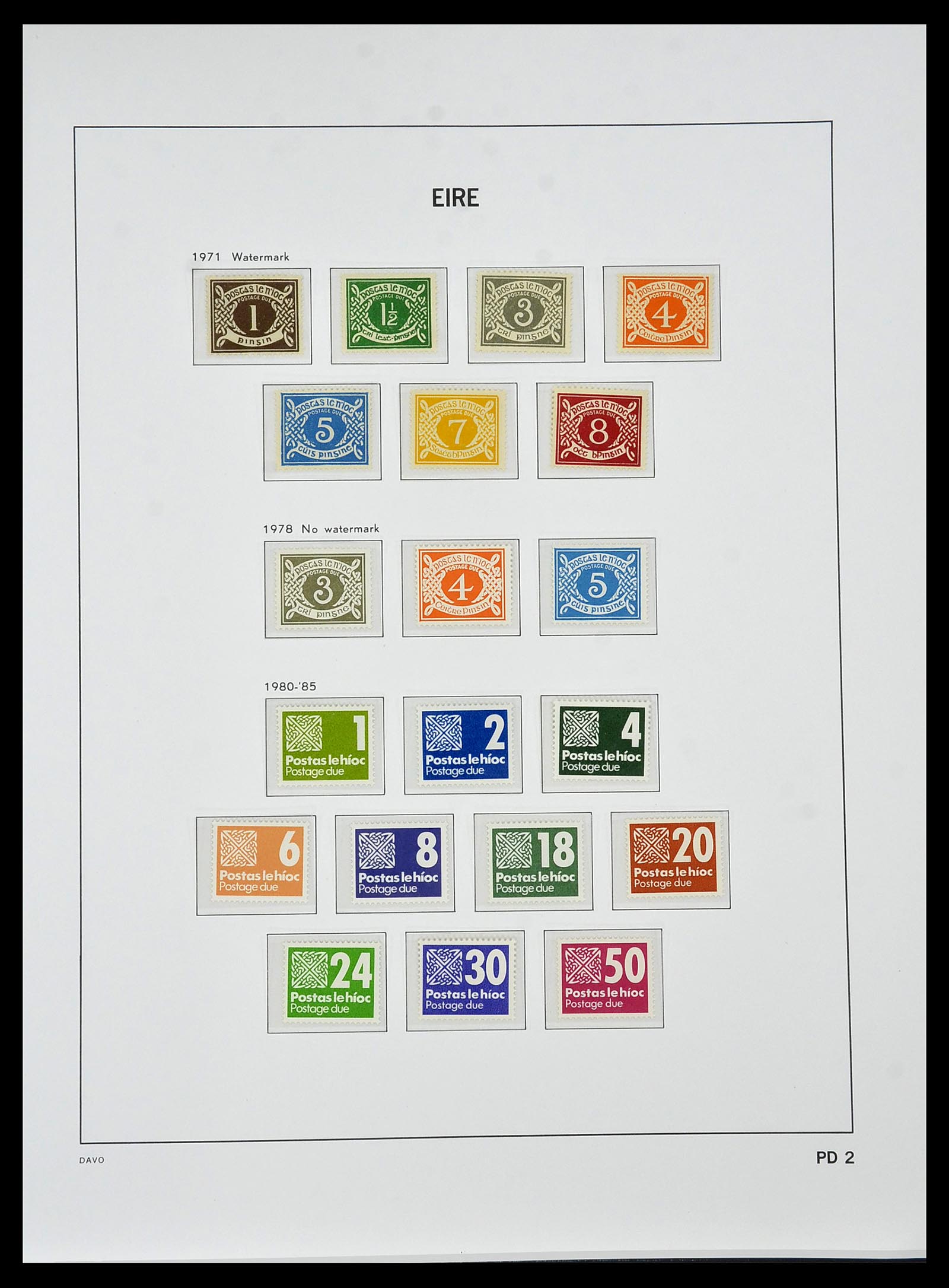 34536 076 - Postzegelverzameling 34536 Ierland 1922-2001.