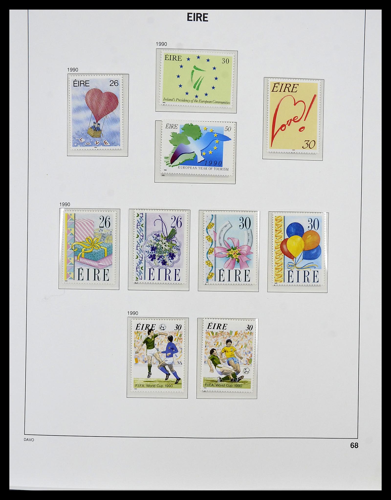 34536 078 - Postzegelverzameling 34536 Ierland 1922-2001.