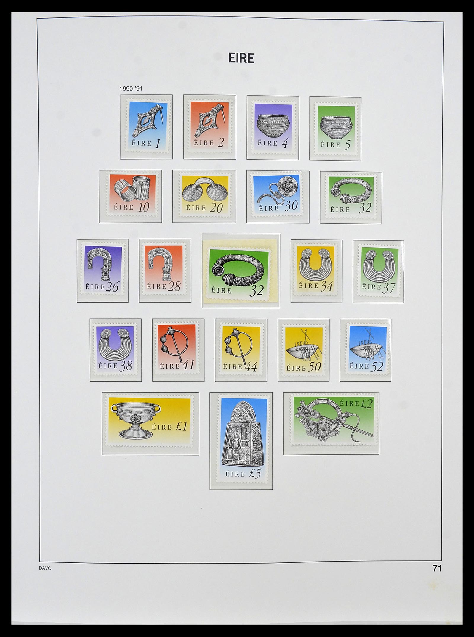 34536 082 - Postzegelverzameling 34536 Ierland 1922-2001.