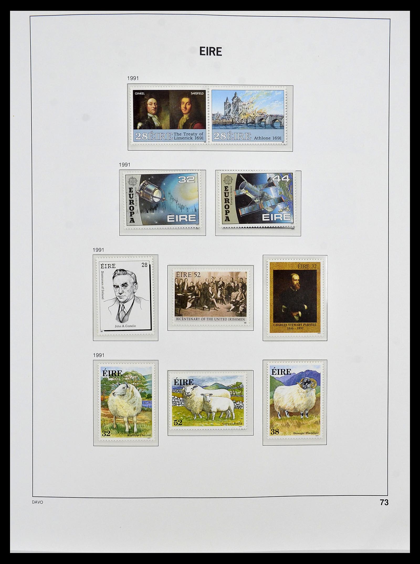 34536 085 - Postzegelverzameling 34536 Ierland 1922-2001.