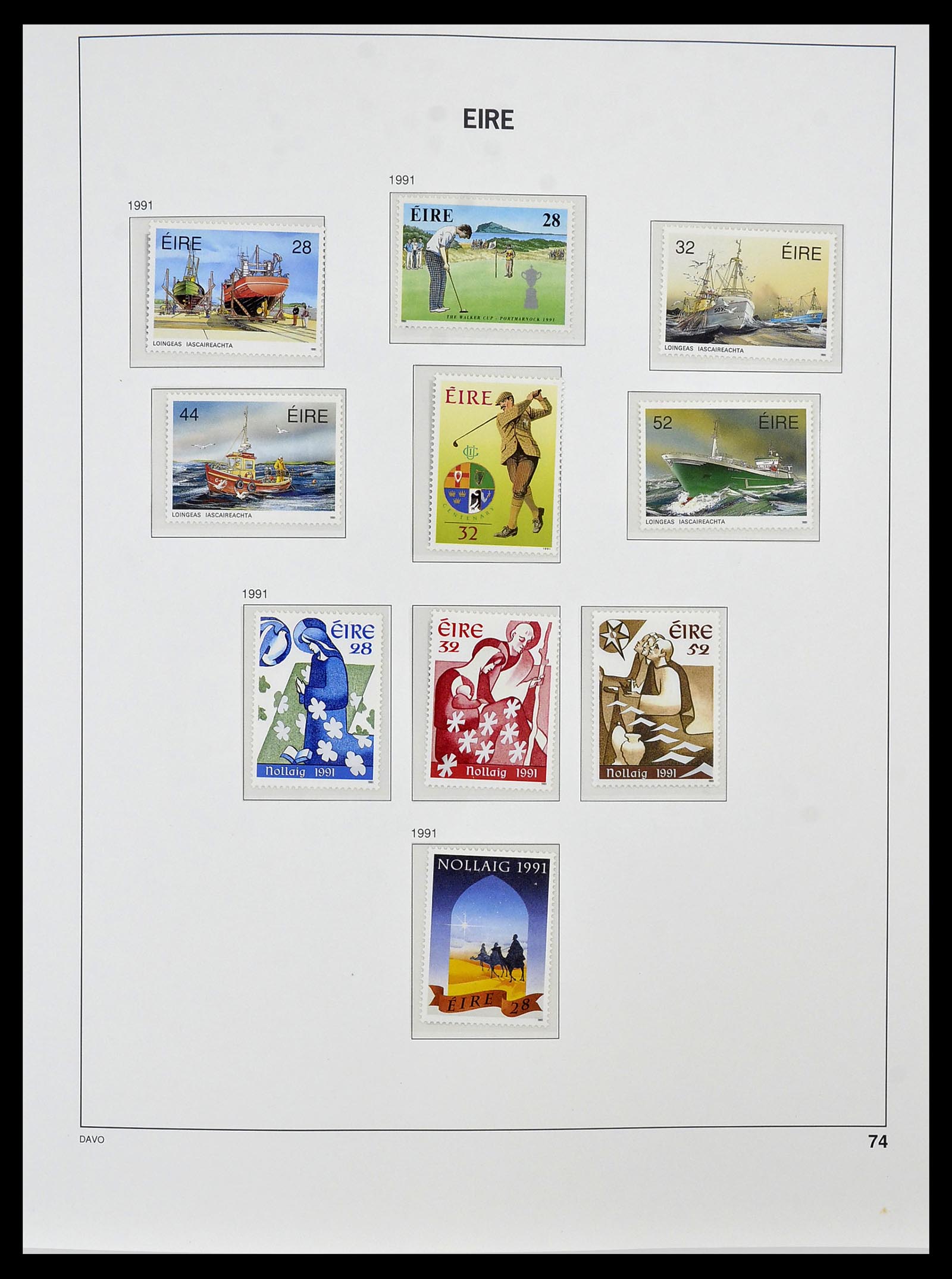 34536 086 - Postzegelverzameling 34536 Ierland 1922-2001.