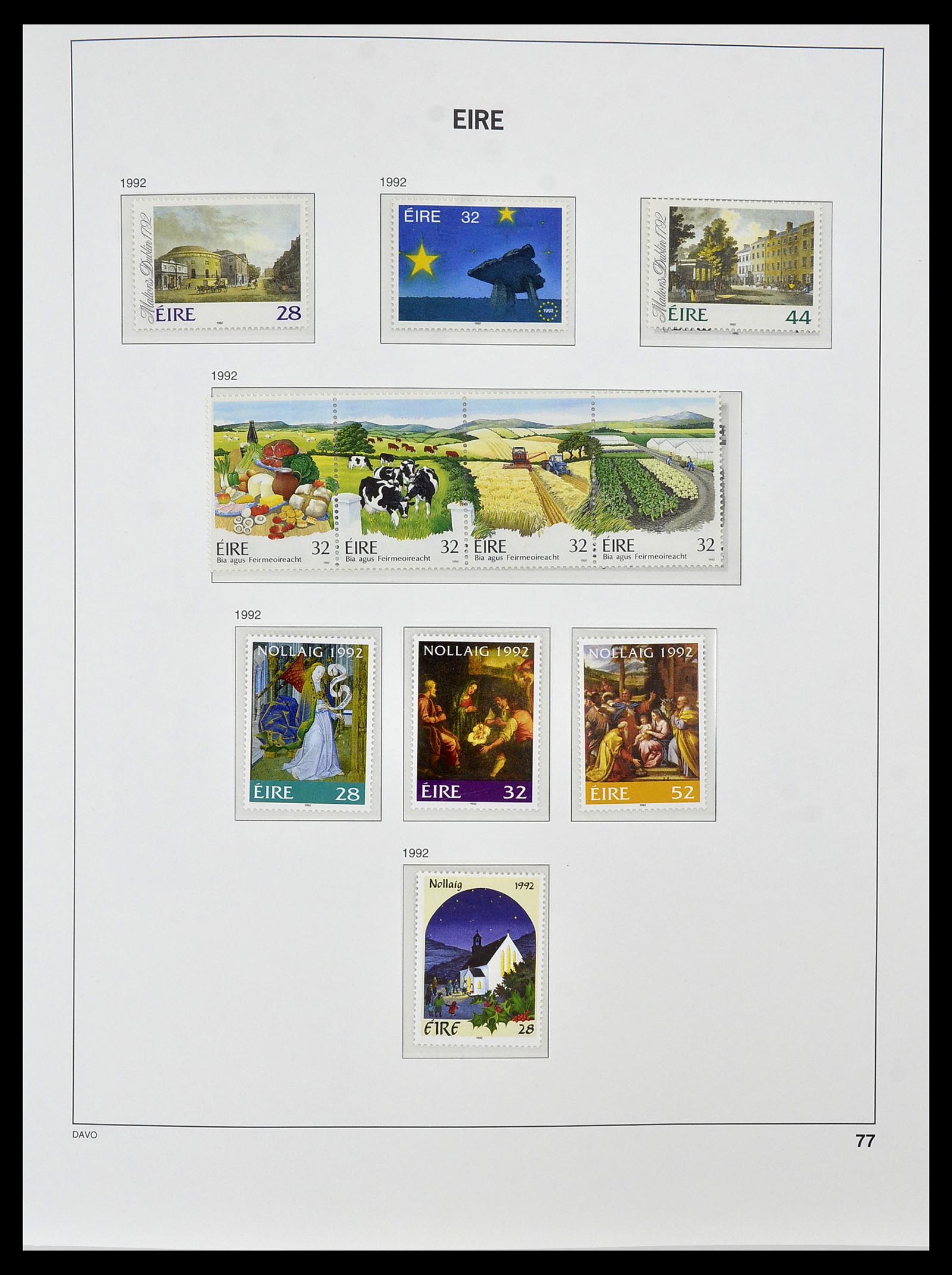 34536 089 - Postzegelverzameling 34536 Ierland 1922-2001.