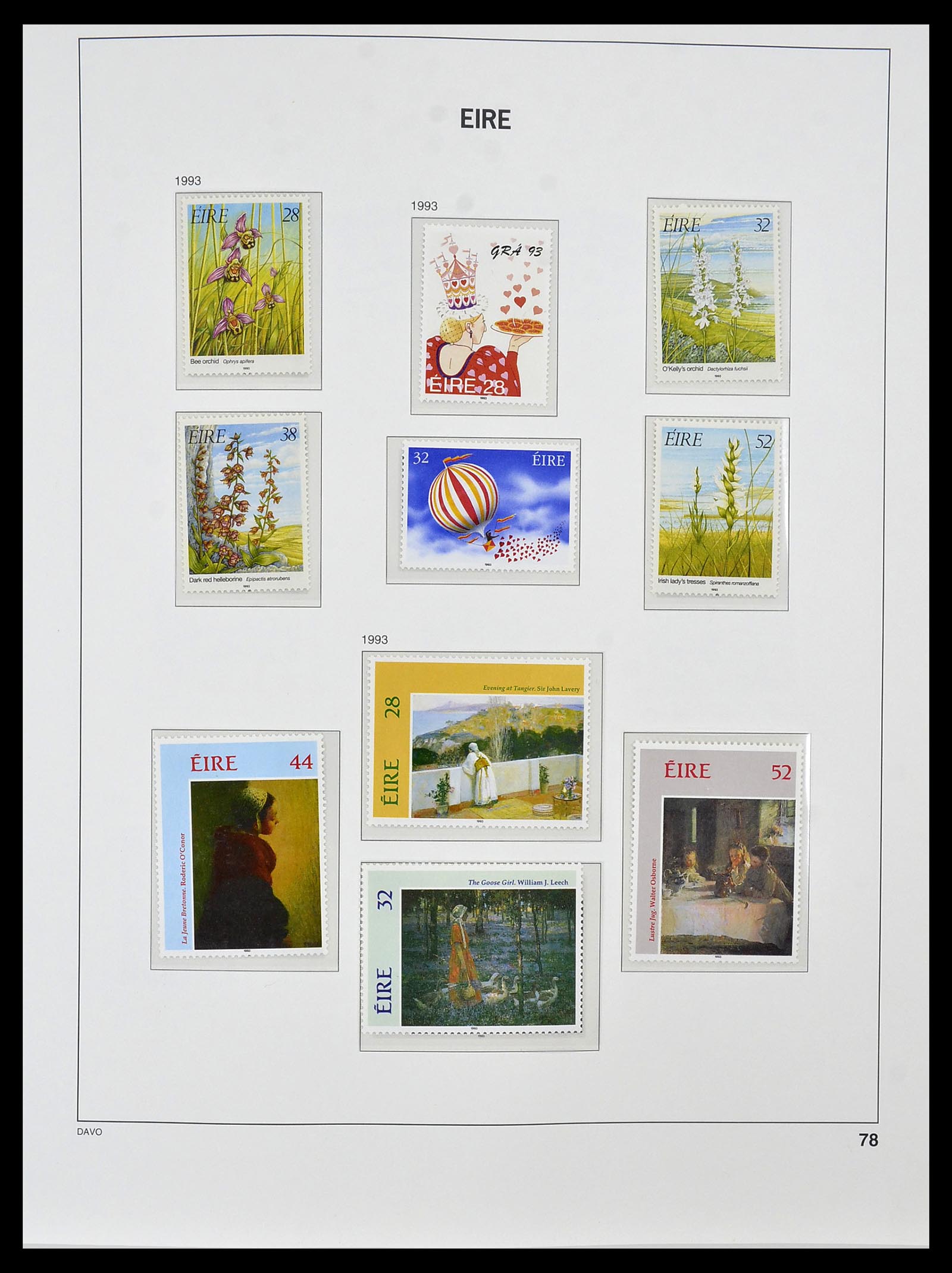 34536 090 - Postzegelverzameling 34536 Ierland 1922-2001.