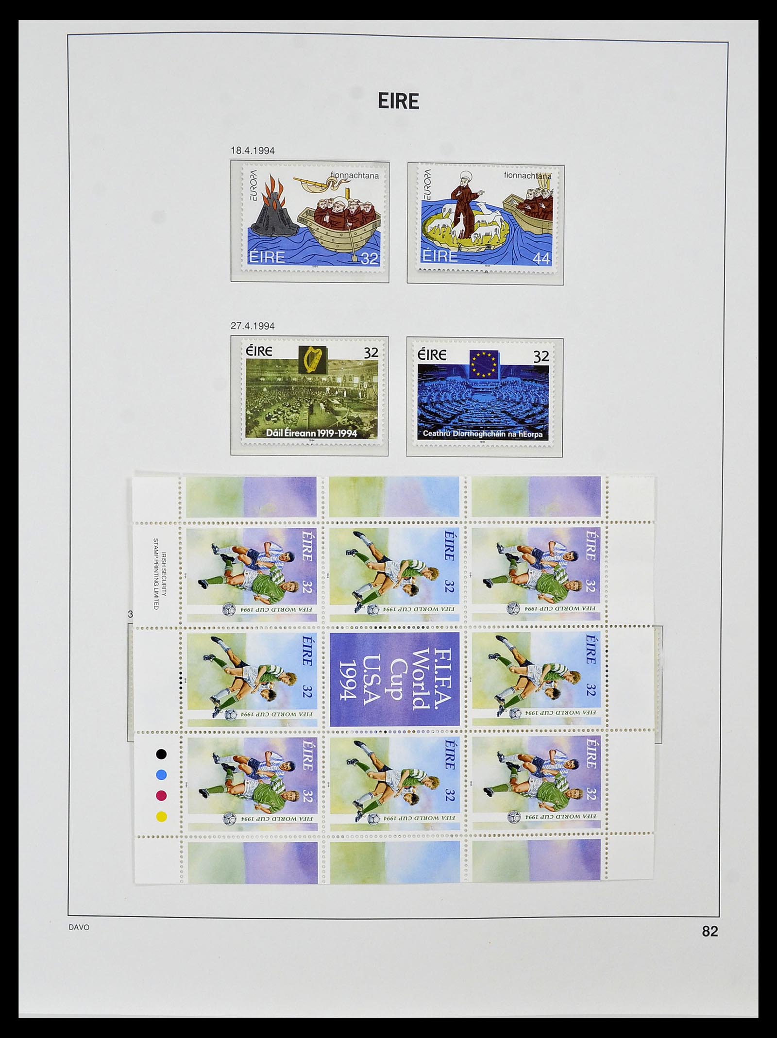 34536 094 - Postzegelverzameling 34536 Ierland 1922-2001.