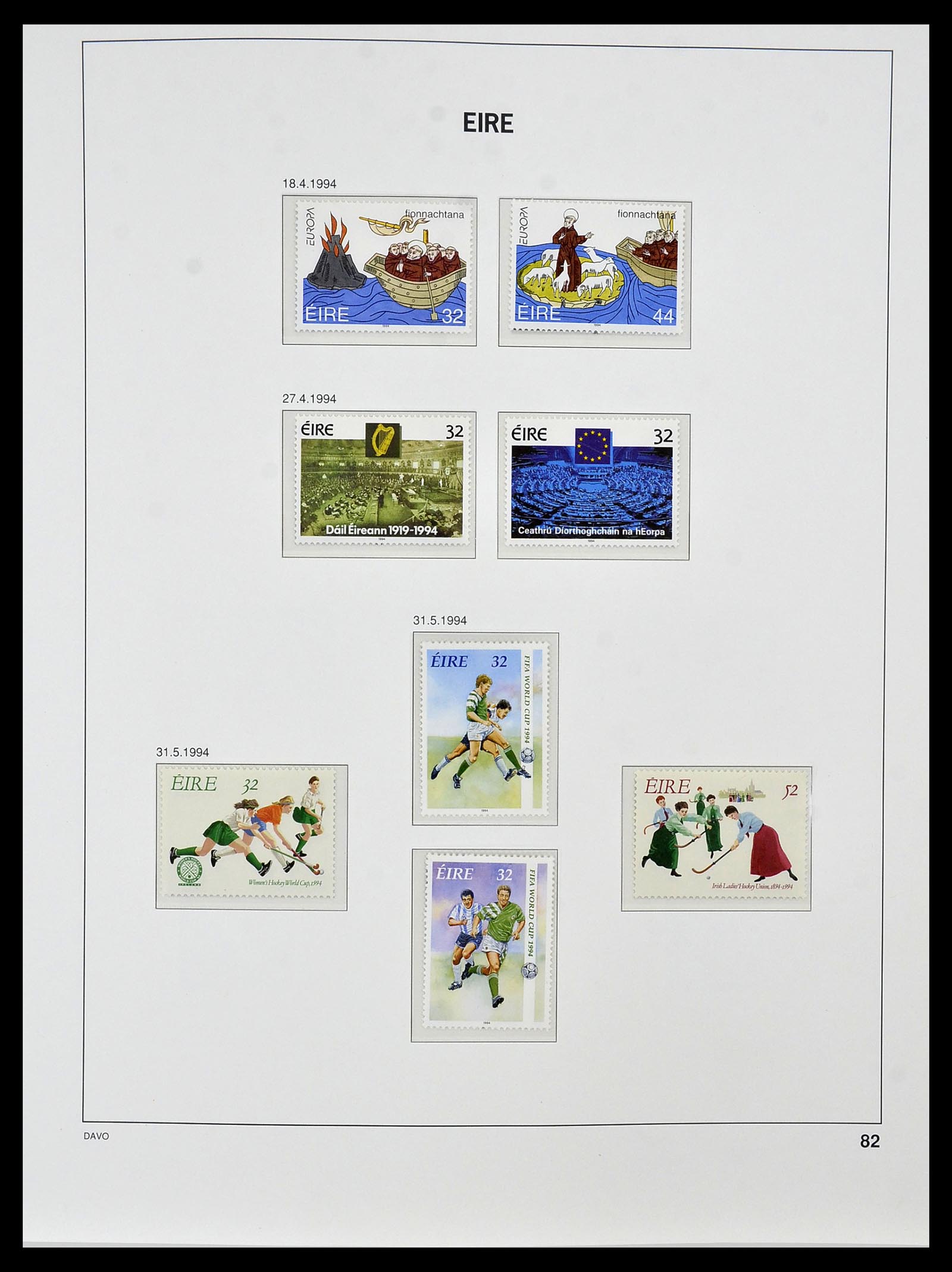 34536 095 - Postzegelverzameling 34536 Ierland 1922-2001.