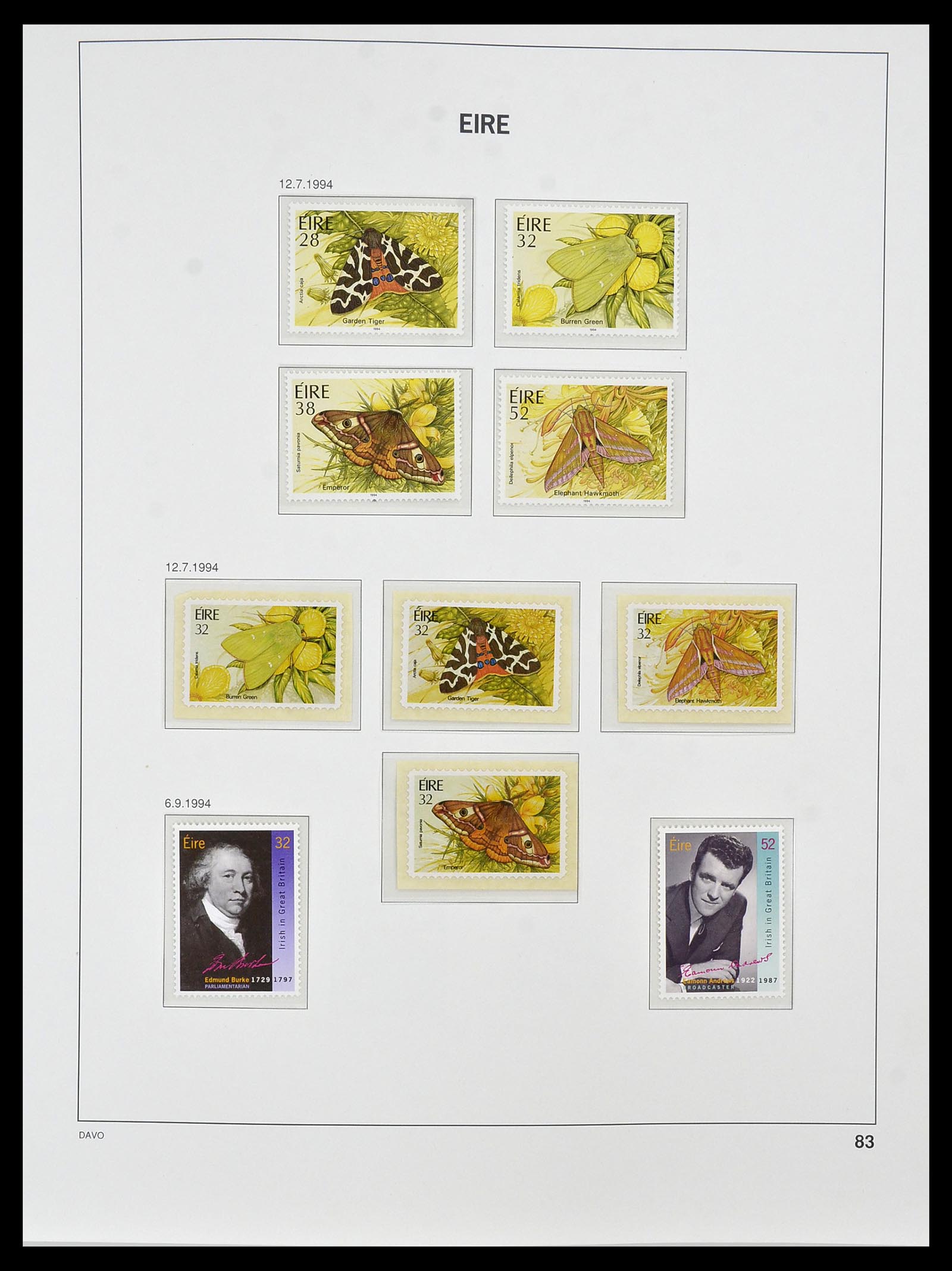 34536 096 - Postzegelverzameling 34536 Ierland 1922-2001.