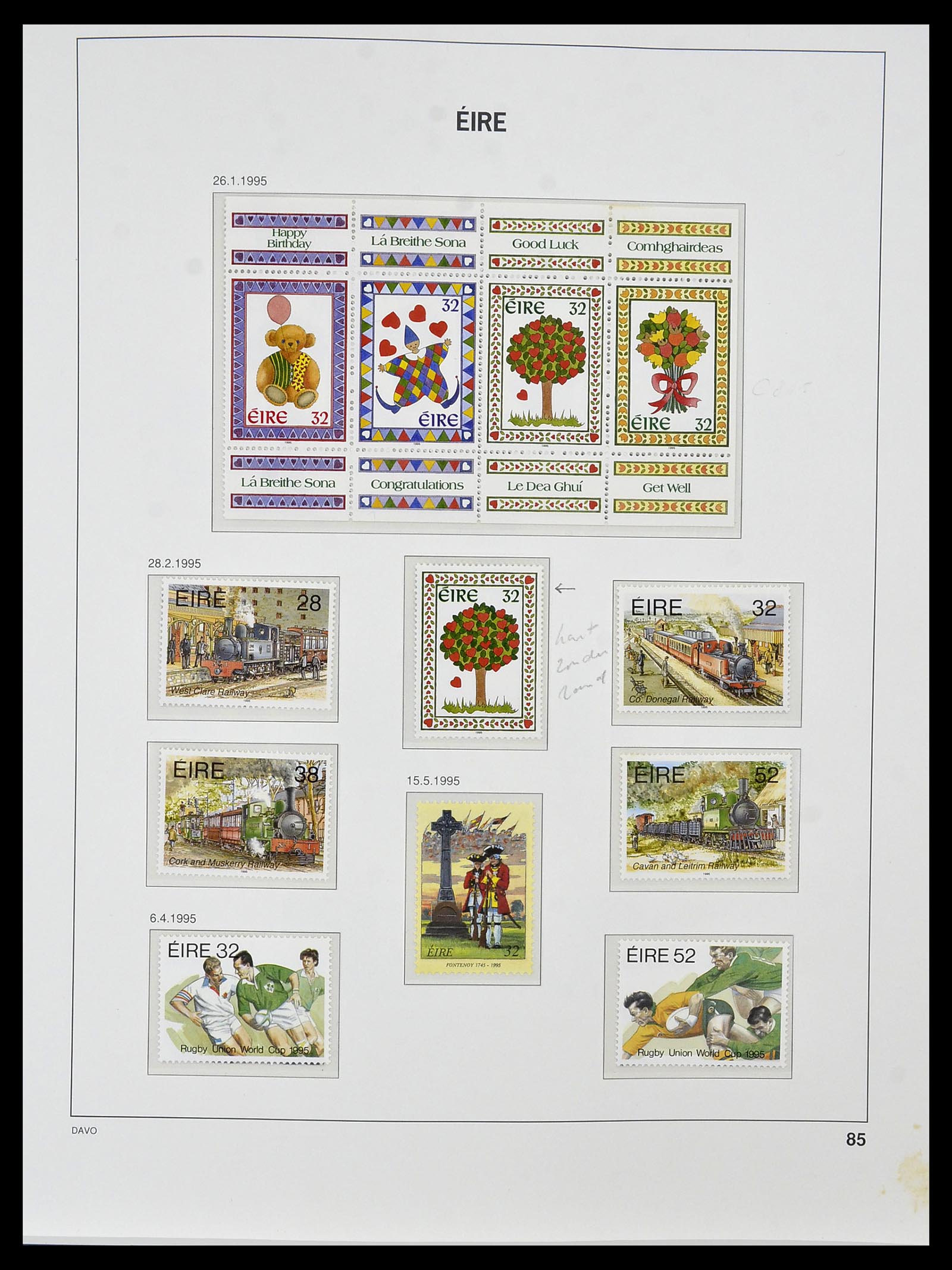 34536 098 - Postzegelverzameling 34536 Ierland 1922-2001.