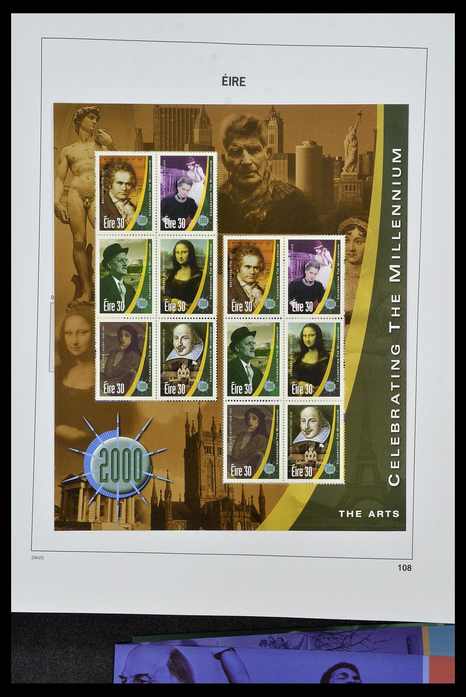 34536 128 - Postzegelverzameling 34536 Ierland 1922-2001.