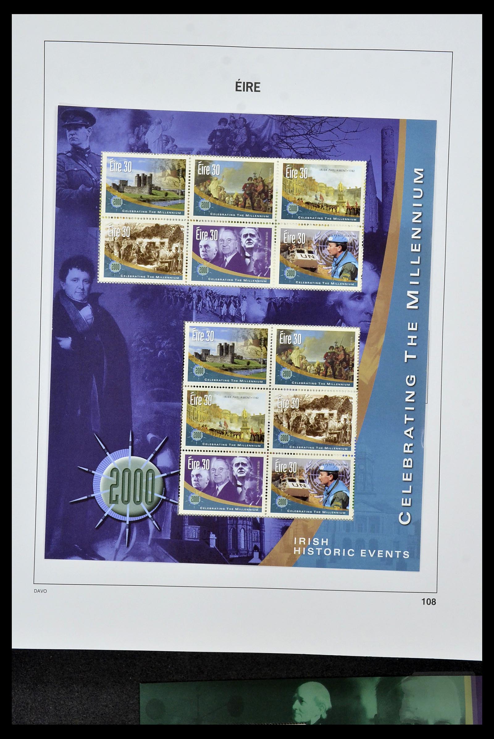 34536 130 - Postzegelverzameling 34536 Ierland 1922-2001.