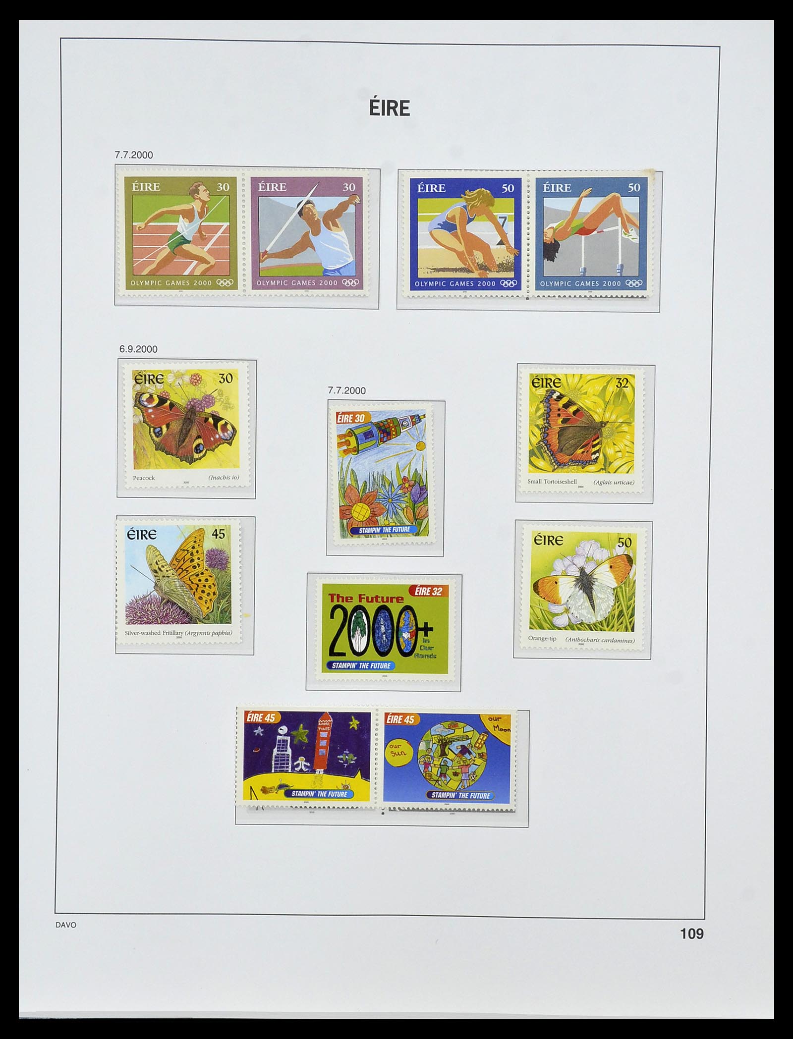 34536 133 - Postzegelverzameling 34536 Ierland 1922-2001.