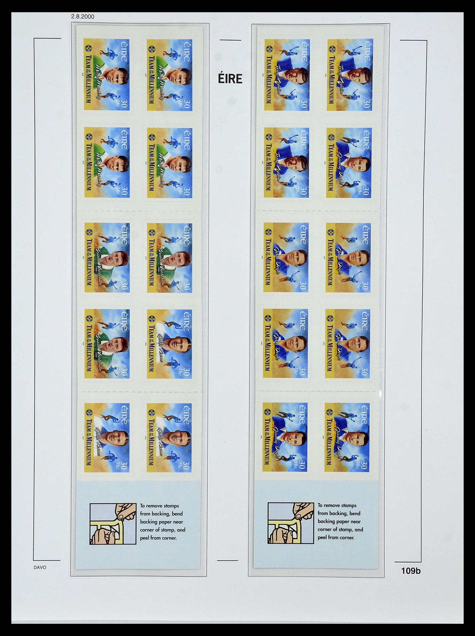 34536 135 - Postzegelverzameling 34536 Ierland 1922-2001.